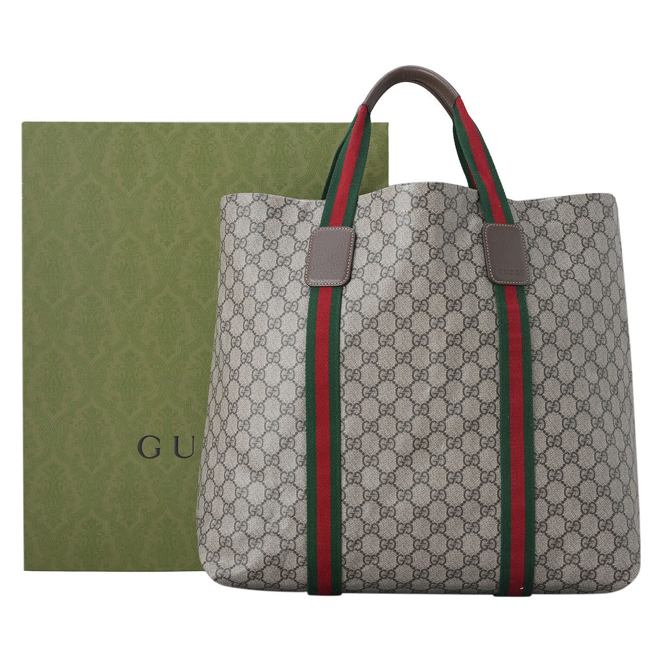 GUCCI(USED)구찌 763287 GG 텐더 미디엄 토트백