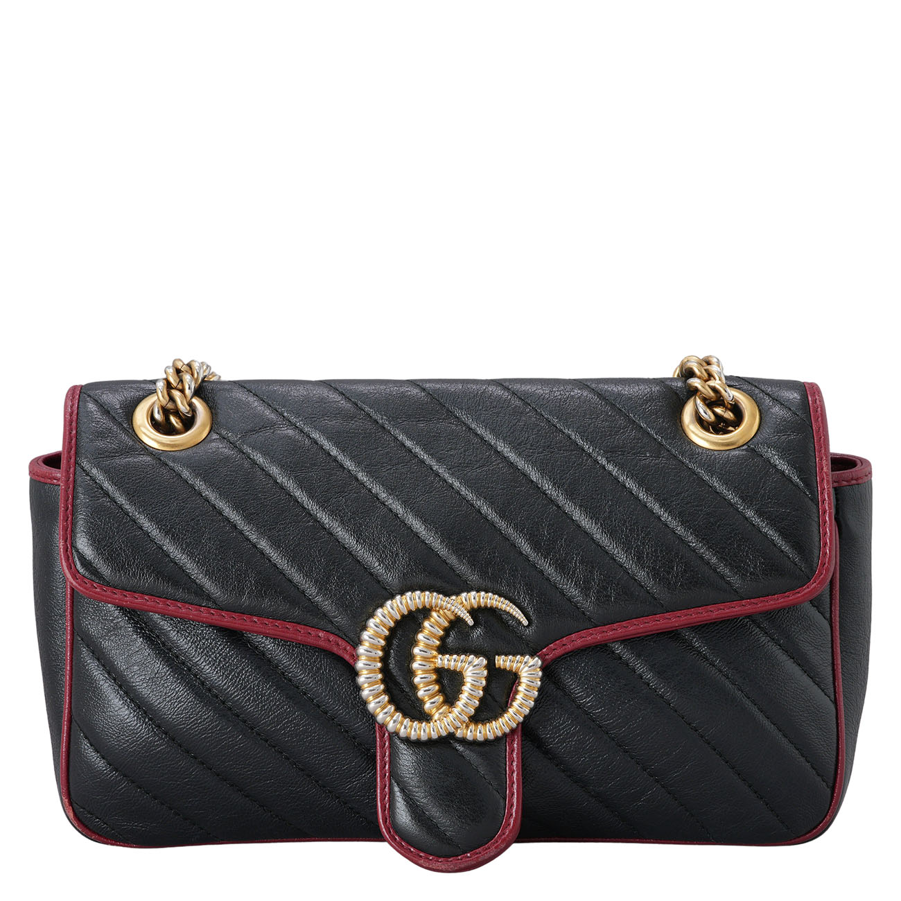 GUCCI(USED)구찌 443497 GG마몽트 마틀라세 체인 숄더백