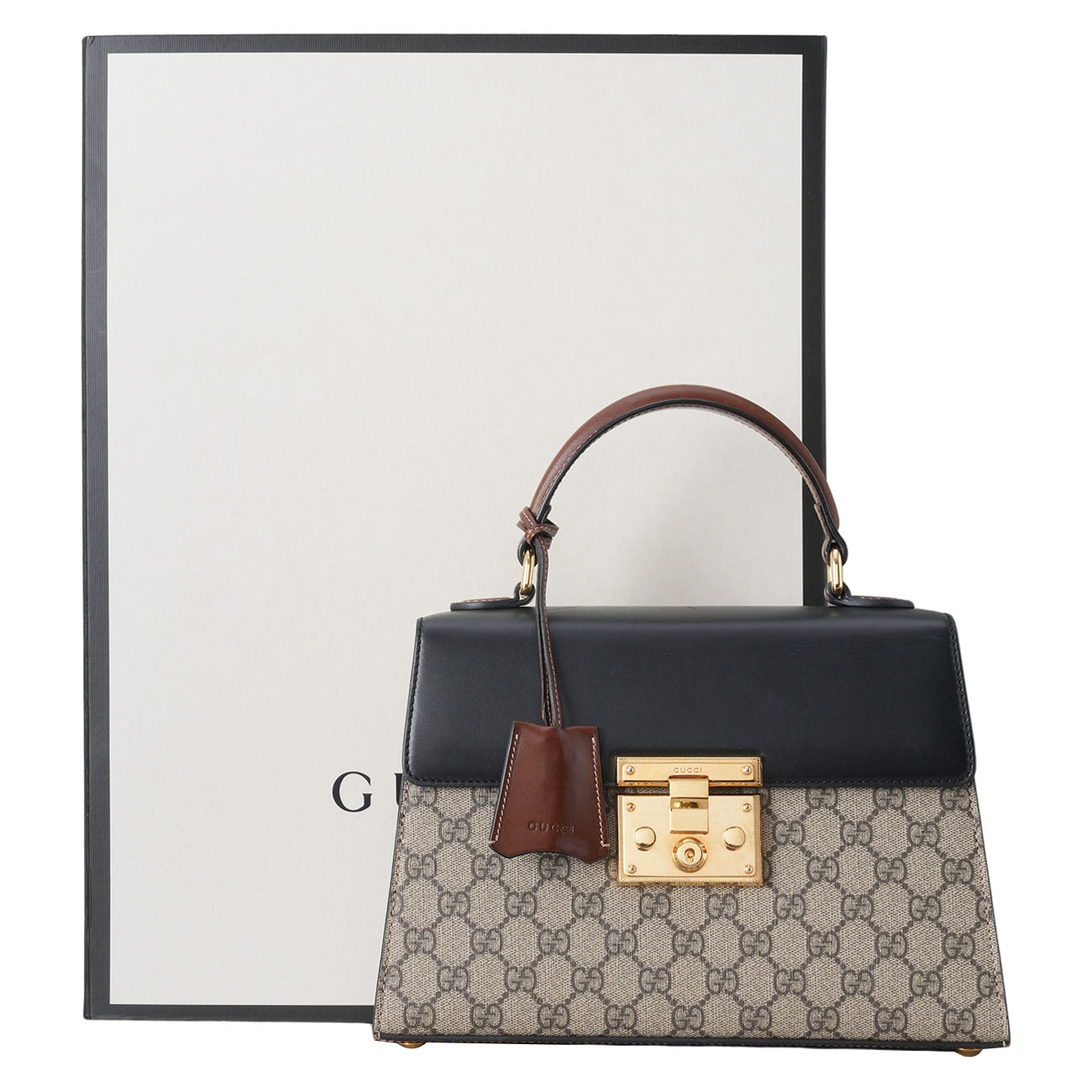 GUCCI(USED)구찌 453188 패드락 탑핸들 숄더백