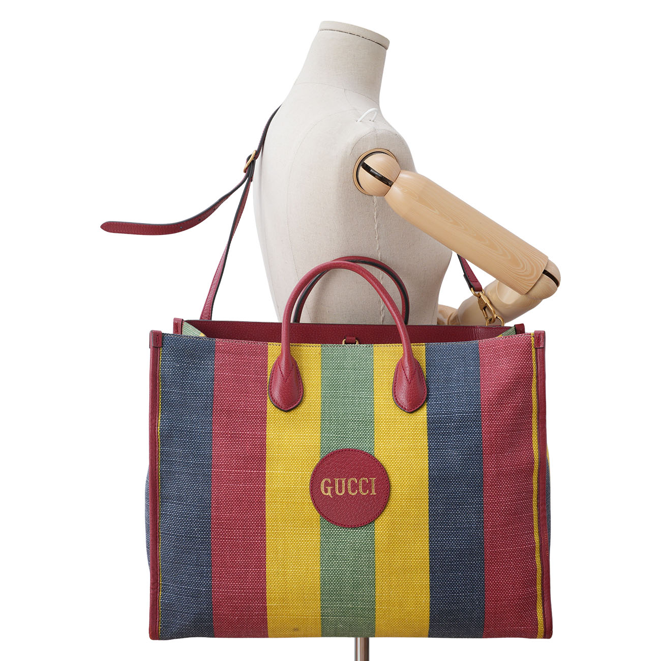 GUCCI(USED)구찌 630358 바이아데라 멀티컬러 토트백