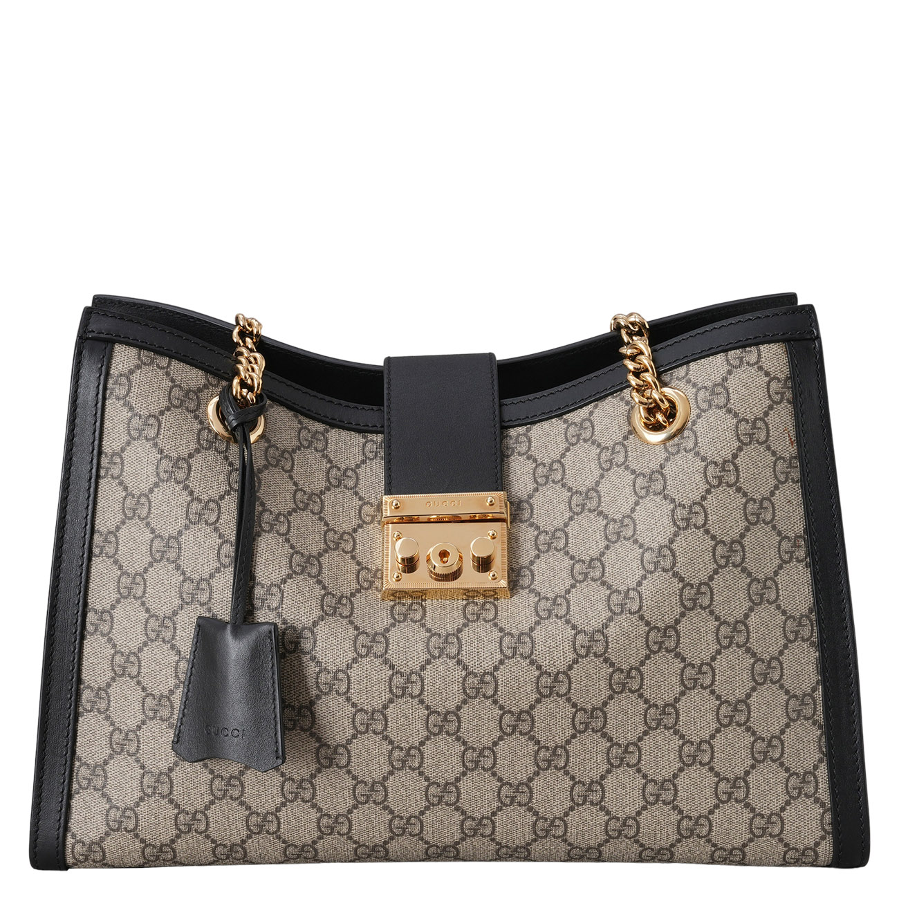 GUCCI(USED)구찌 479197 패드락 미디엄 GG 숄더백