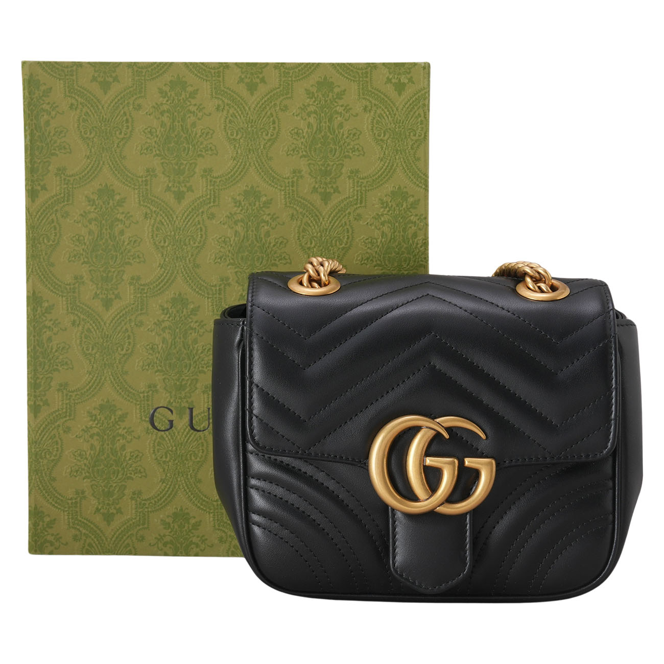 GUCCI(USED)구찌 739682 GG마몽 마틀라세 미니 체인 숄더백