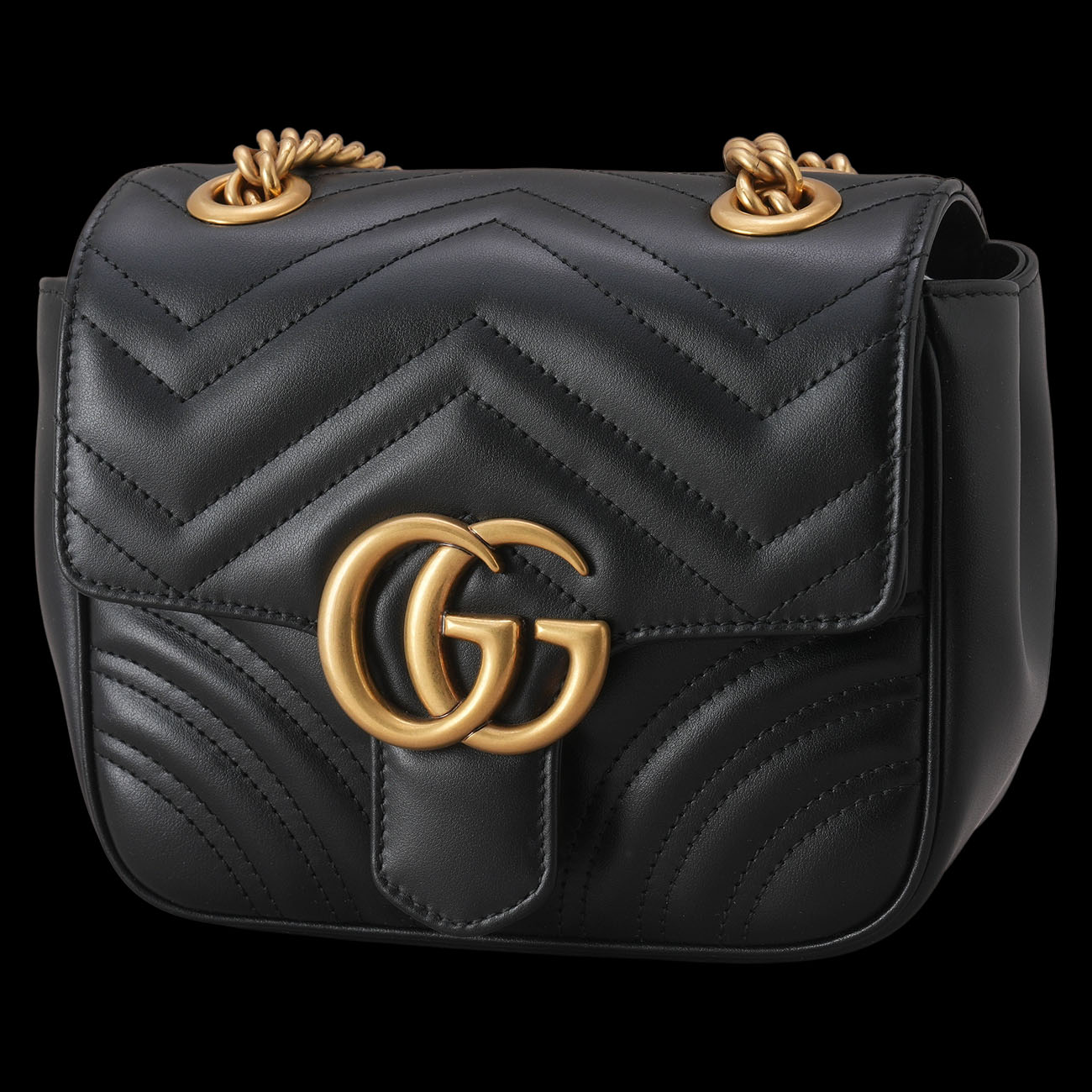 GUCCI(USED)구찌 739682 GG마몽 마틀라세 미니 체인 숄더백