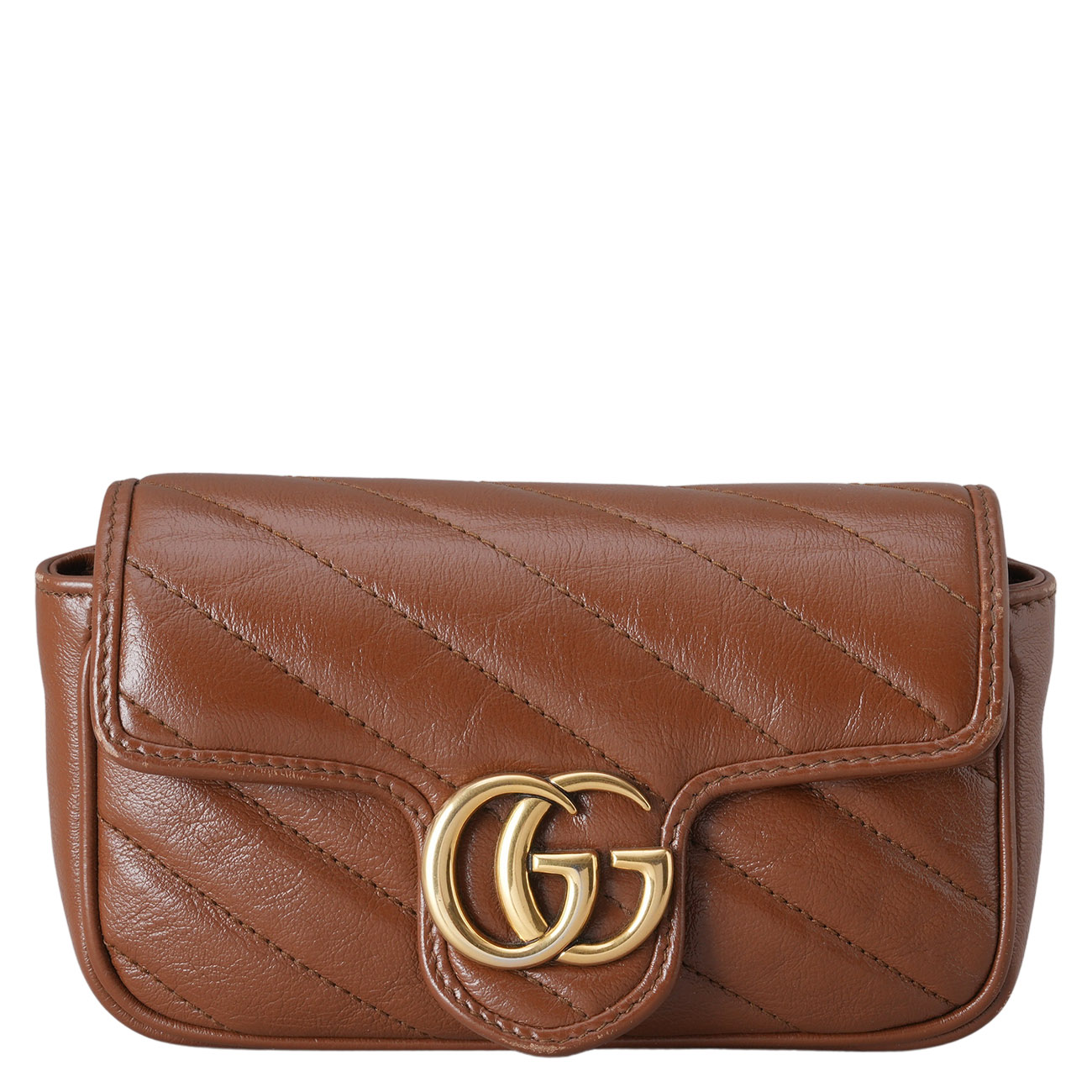 GUCCI(USED)구찌 476433 GG마몽트 마틀라세 수퍼 미니 체인 백