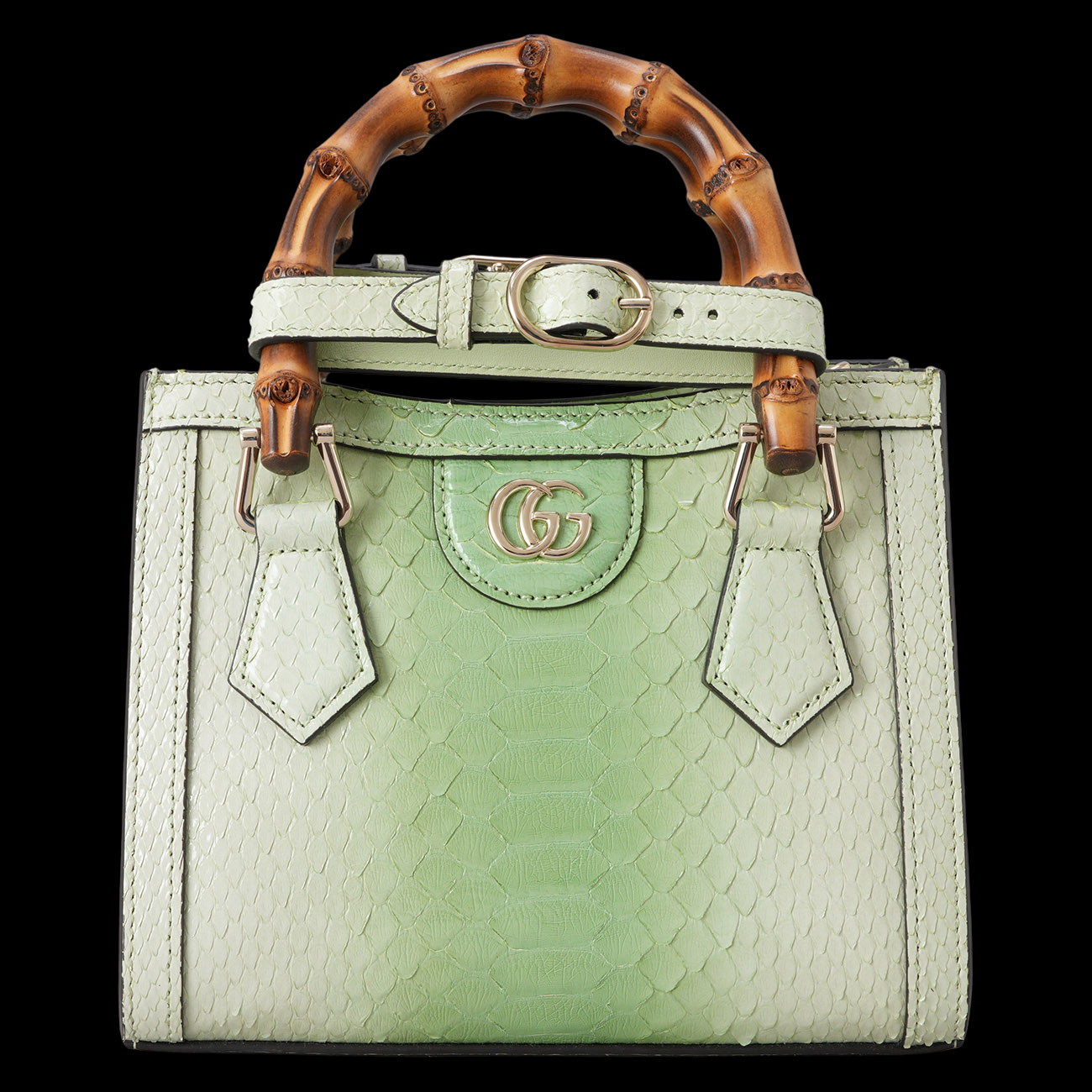 GUCCI(USED)구찌 702732 파이톤 다이애나 미니 토트백