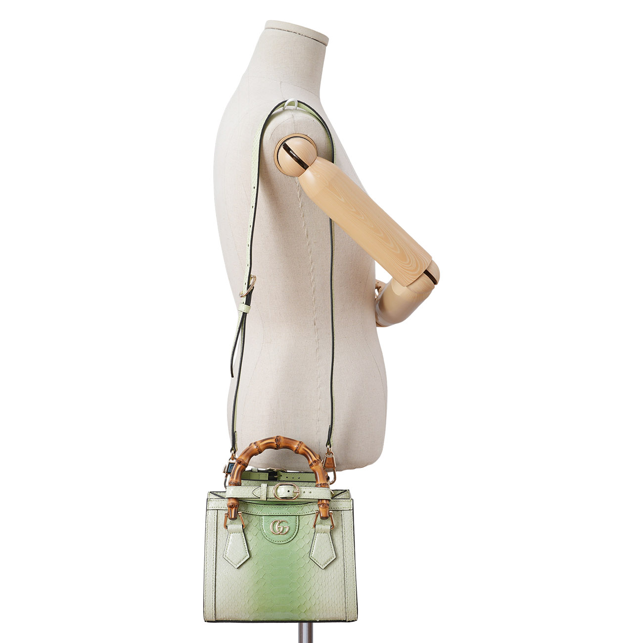 GUCCI(USED)구찌 702732 파이톤 다이애나 미니 토트백