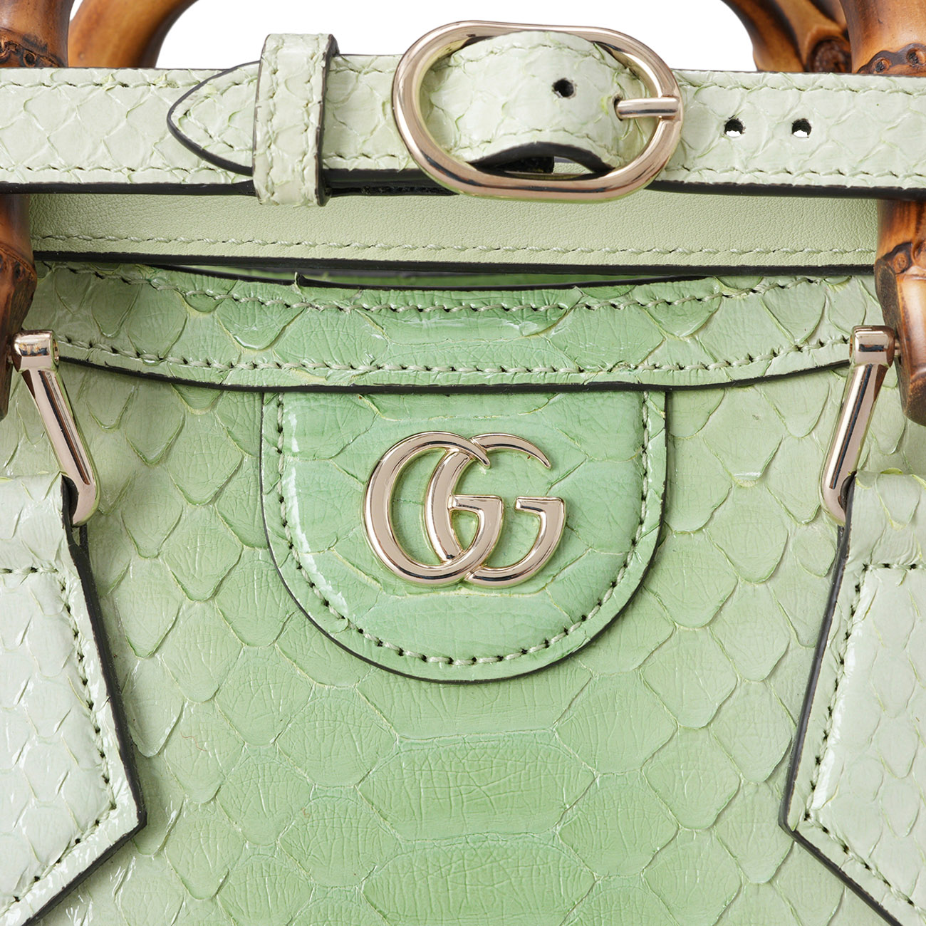 GUCCI(USED)구찌 702732 파이톤 다이애나 미니 토트백