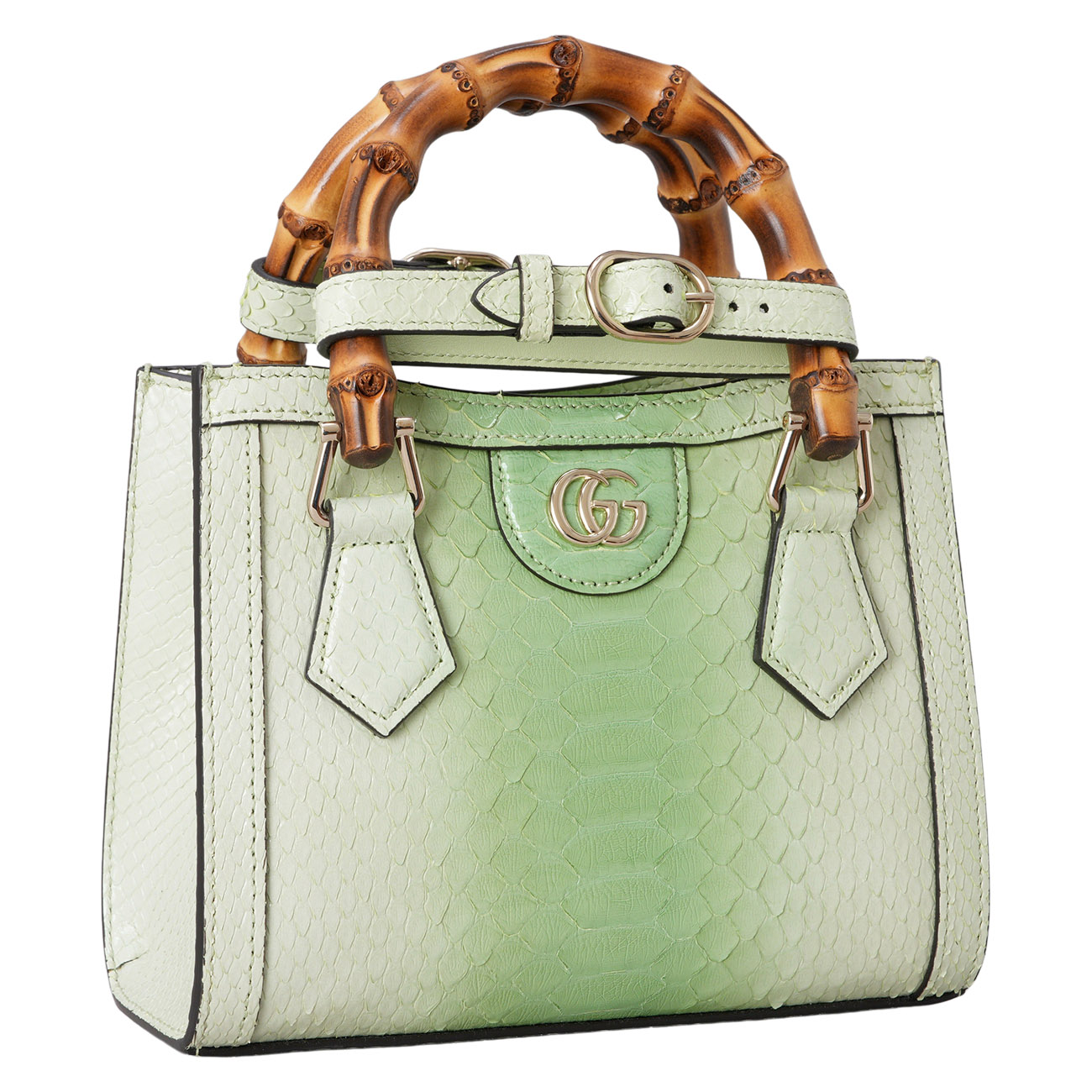 GUCCI(USED)구찌 702732 파이톤 다이애나 미니 토트백
