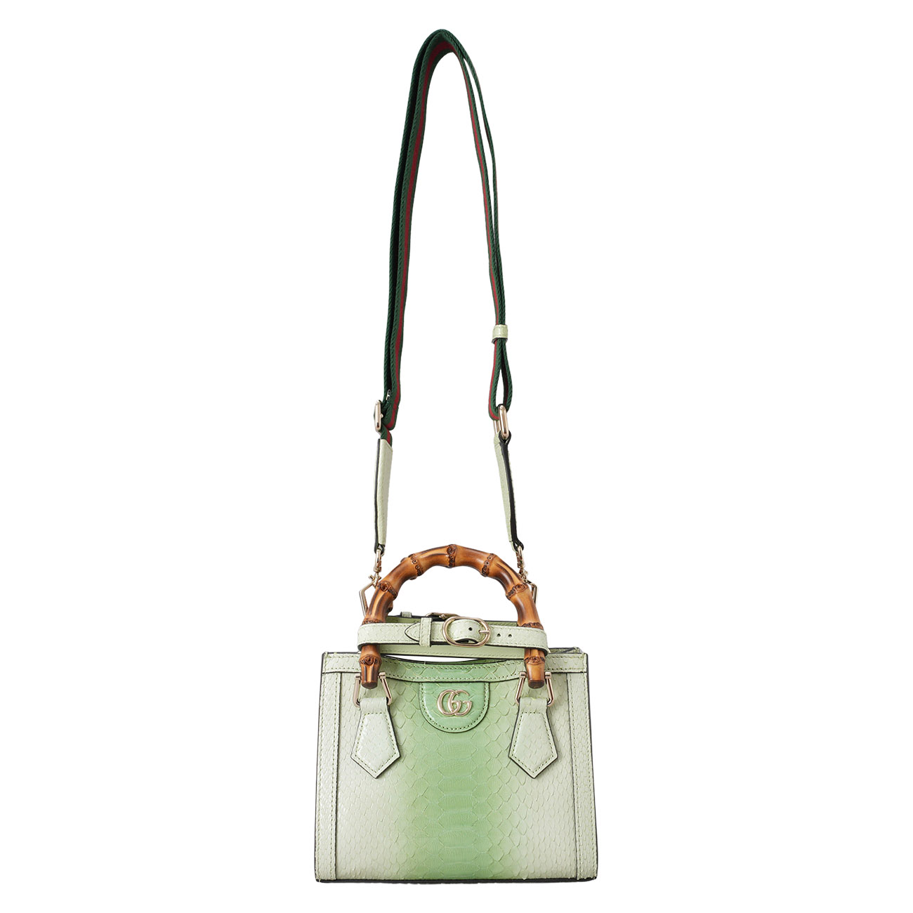 GUCCI(USED)구찌 702732 파이톤 다이애나 미니 토트백