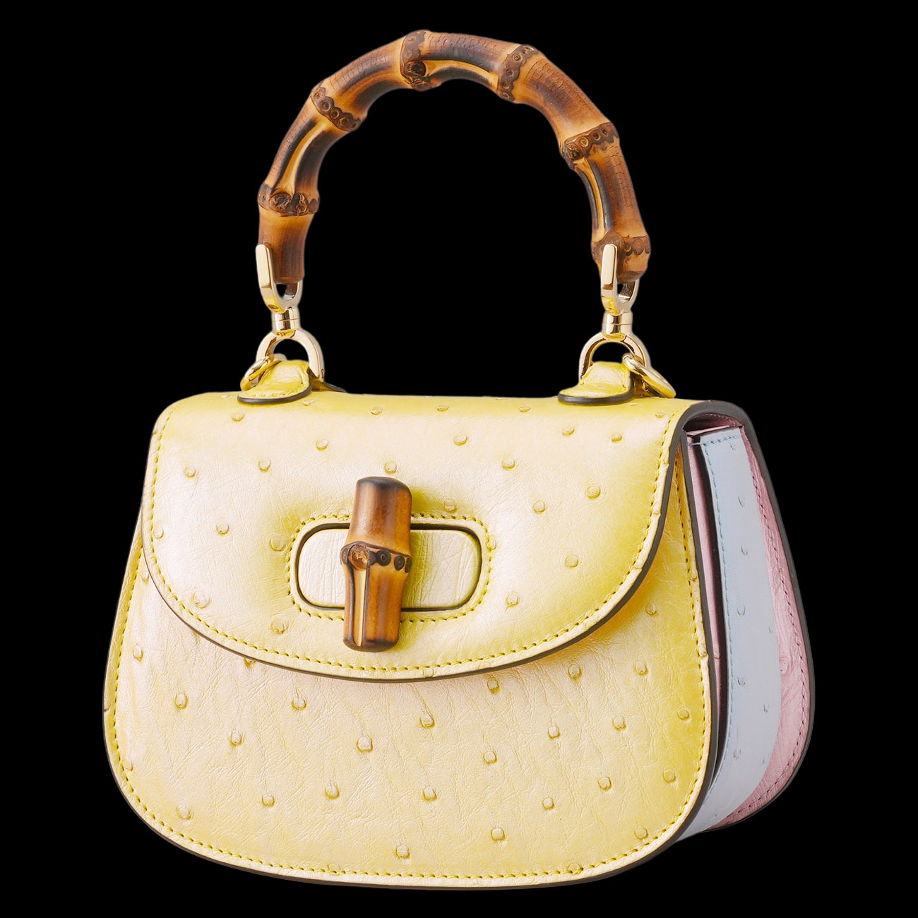 GUCCI(USED)구찌 686864 오스트리치 뱀부 1947 탑핸들 숄더백