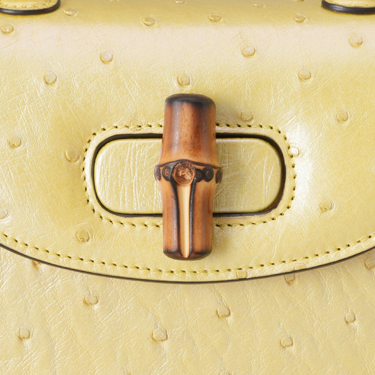 GUCCI(USED)구찌 686864 오스트리치 뱀부 1947 탑핸들 숄더백