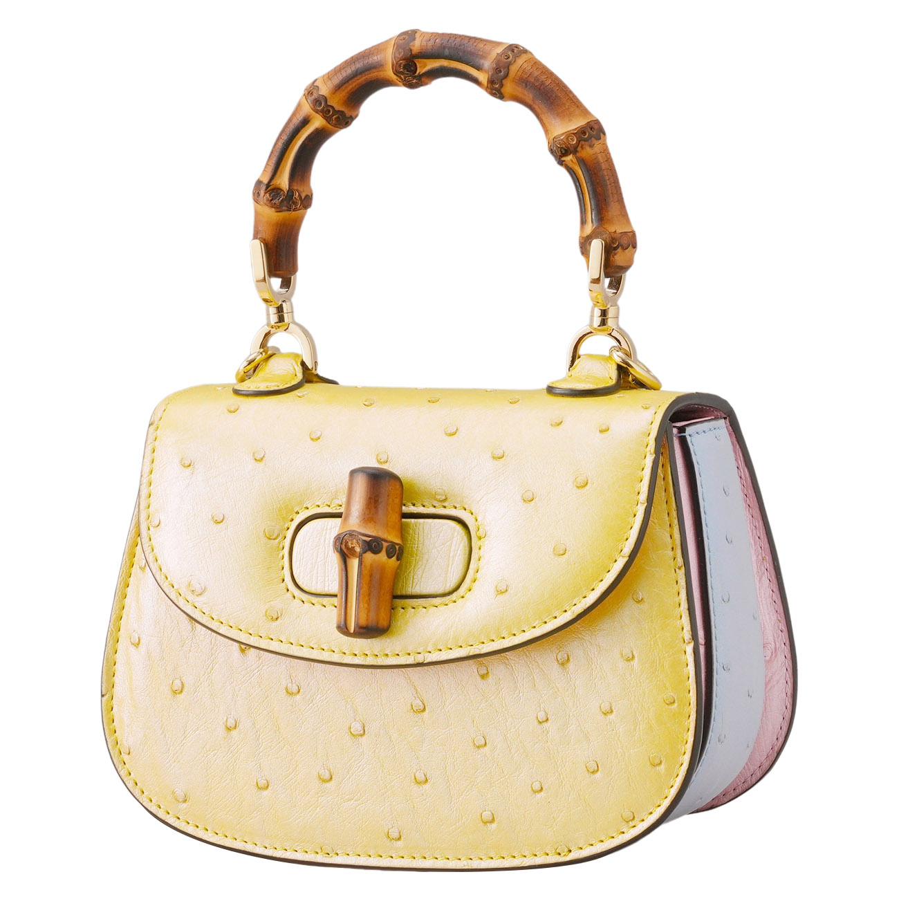GUCCI(USED)구찌 686864 오스트리치 뱀부 1947 탑핸들 숄더백