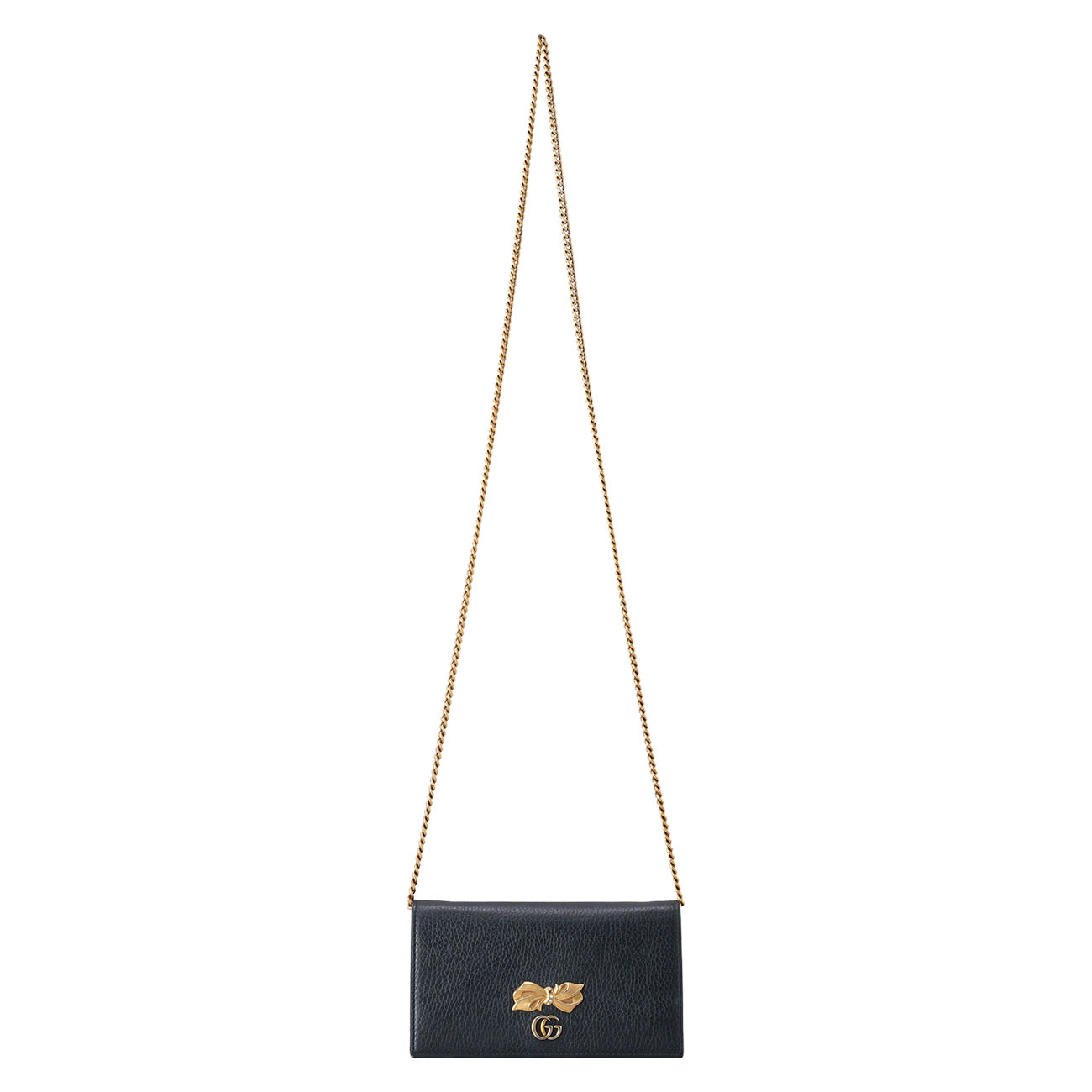 GUCCI(USED)구찌 524293 보니 미니 체인숄더백 블랙
