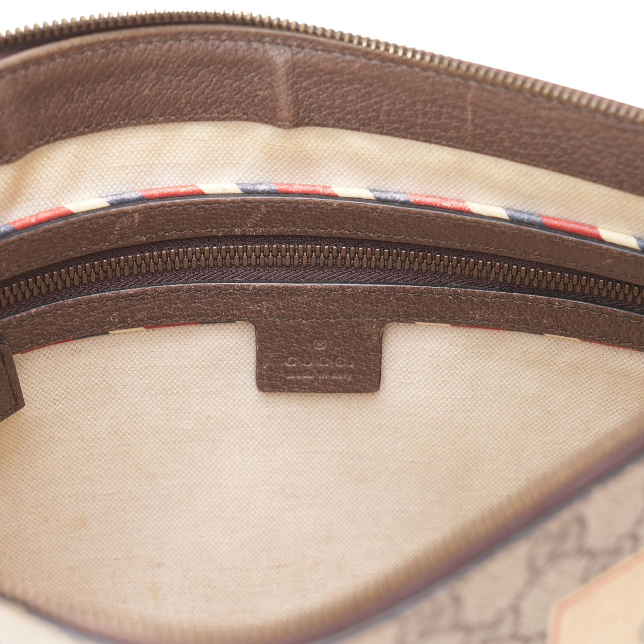 GUCCI(USED)구찌 474083 GG수프림 멀티패치 클러치(숄더백)