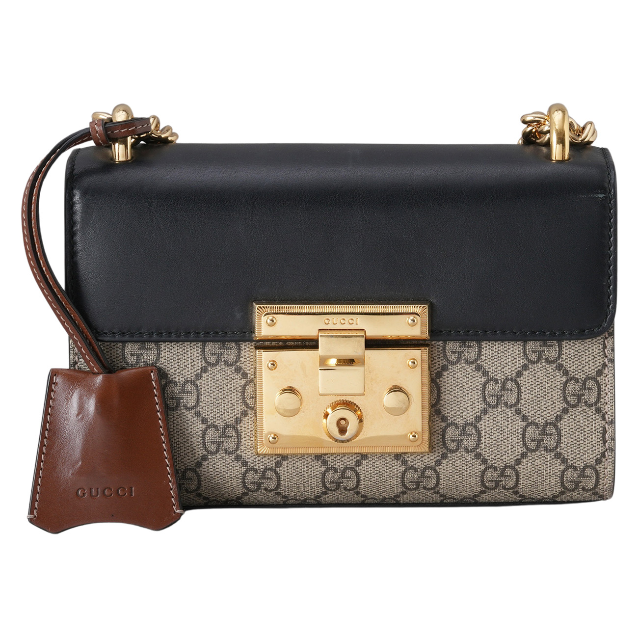 GUCCI(USED)구찌 409487 패드락 체인 숄더백