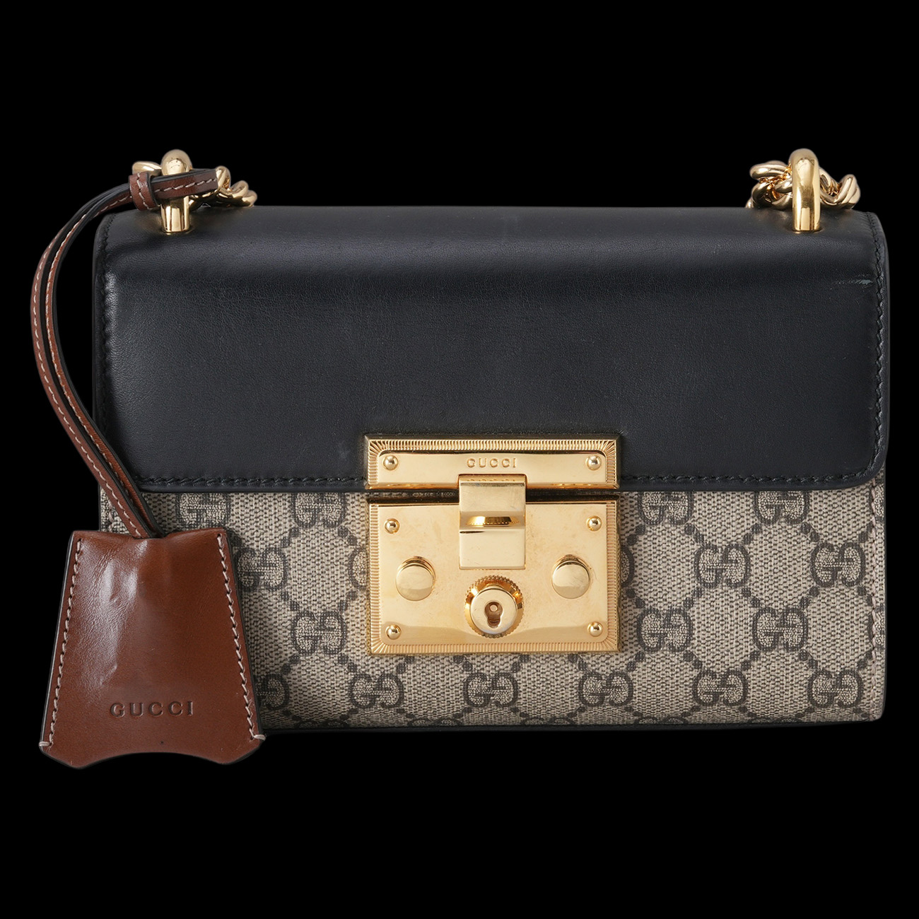 GUCCI(USED)구찌 409487 패드락 체인 숄더백
