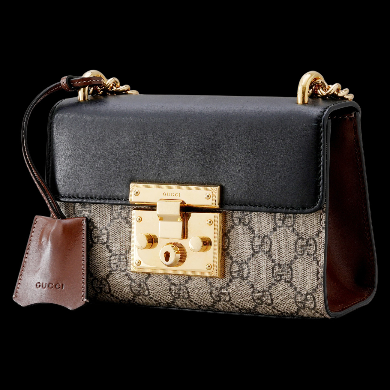 GUCCI(USED)구찌 409487 패드락 체인 숄더백