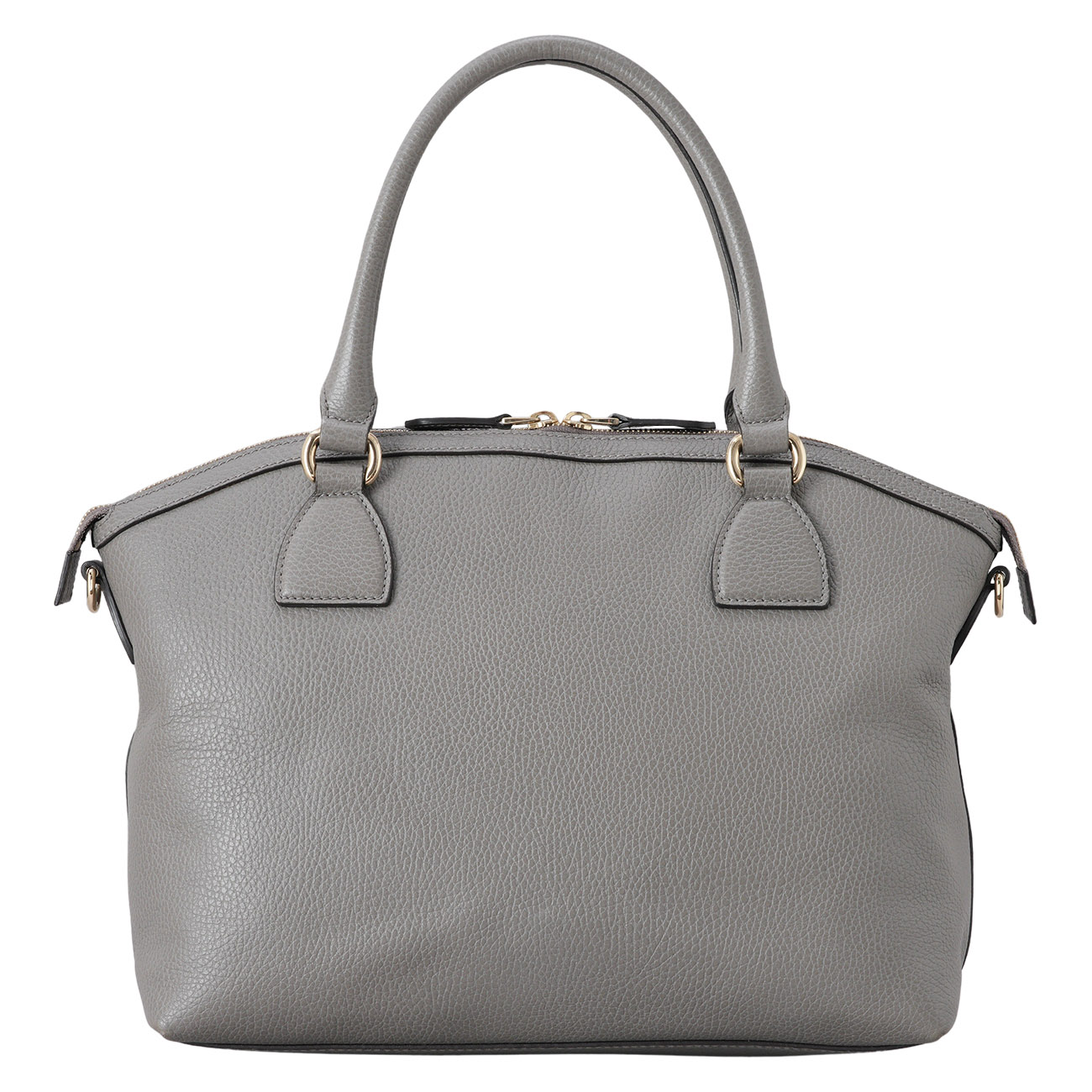 GUCCI(USED)구찌 449651 그레이 레더 더블 G 인트로킹 숄더백