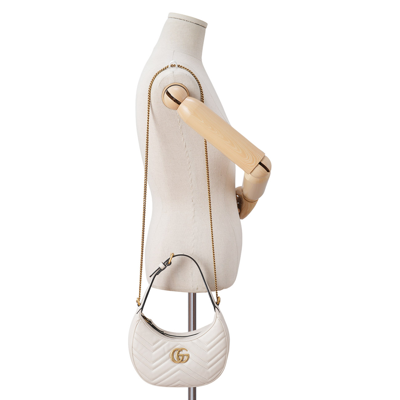 GUCCI(USED)구찌 699514 GG마몽 마틀라세 하프문 미니백