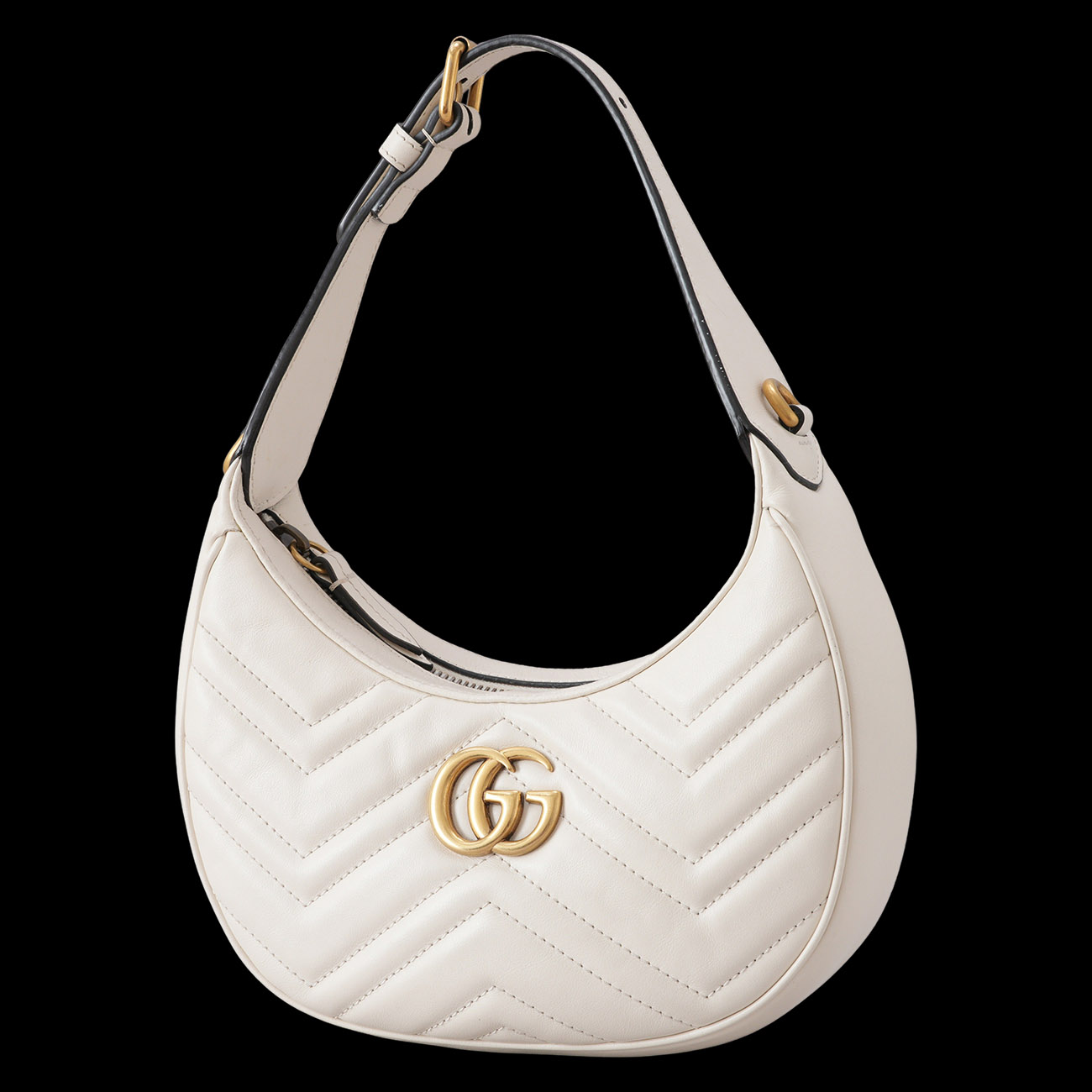 GUCCI(USED)구찌 699514 GG마몽 마틀라세 하프문 미니백