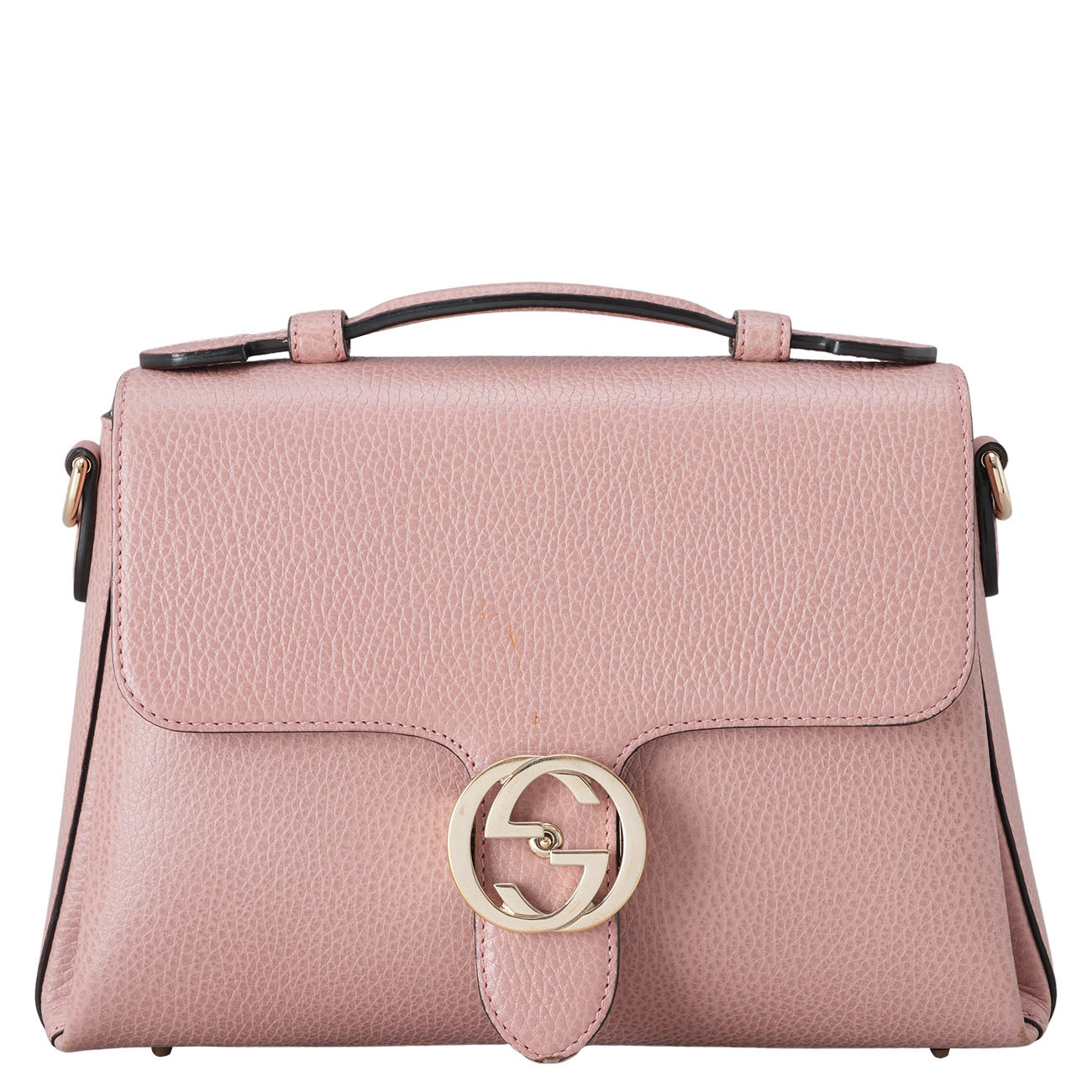 GUCCI(USED)구찌 510302 인터로킹 탑핸들 체인 숄더백