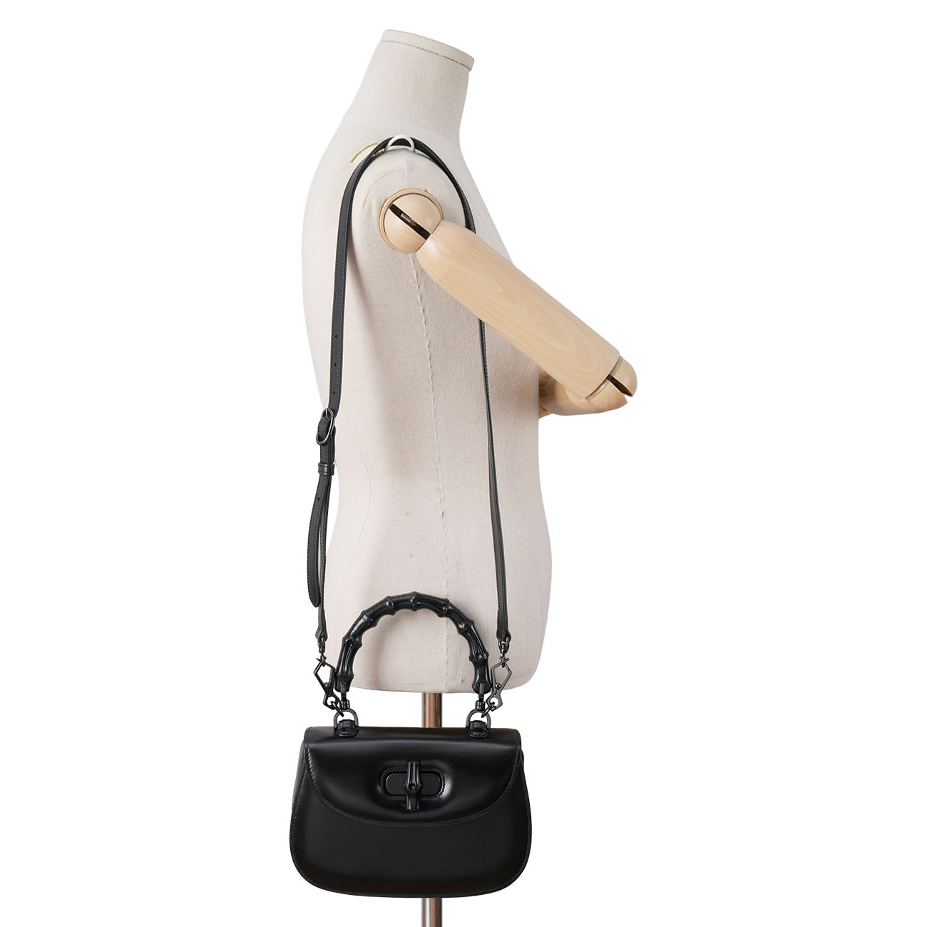 GUCCI(USED)구찌 675797 뱀부 1947 스몰 탑핸들 숄더백