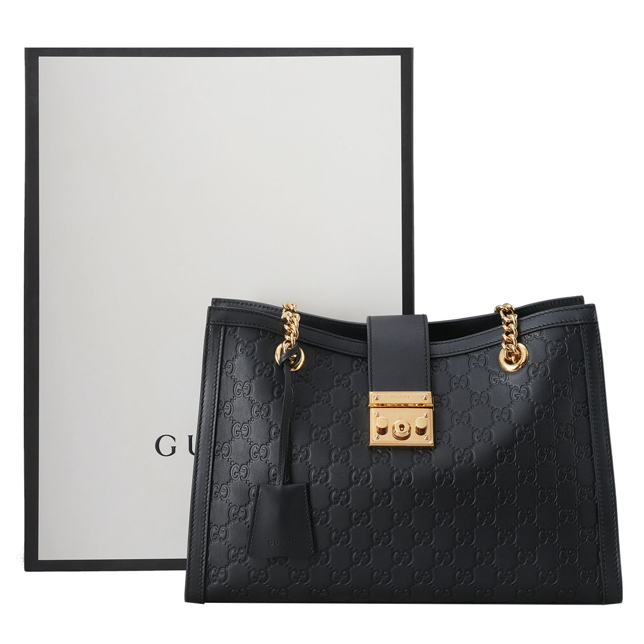GUCCI(USED)구찌 479197 패드락 미디엄 GG 숄더백
