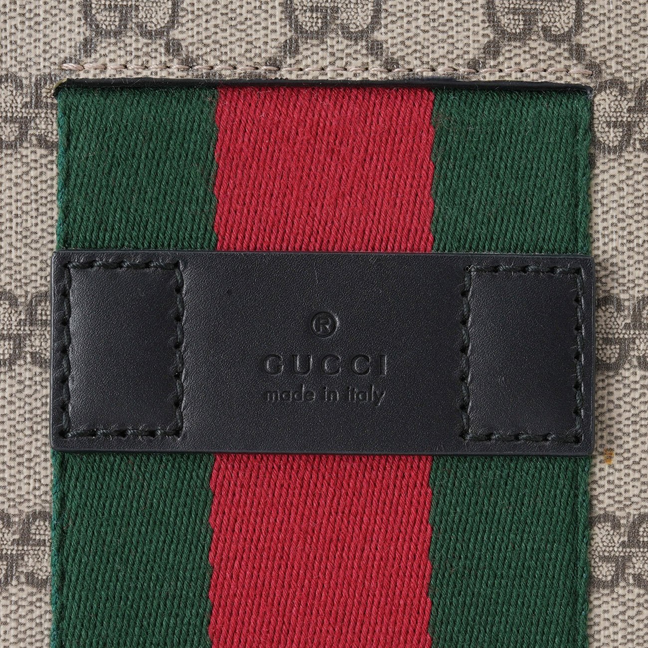 GUCCI(USED)구찌 433665 GG 수프림 삼선 스트랩 클러치