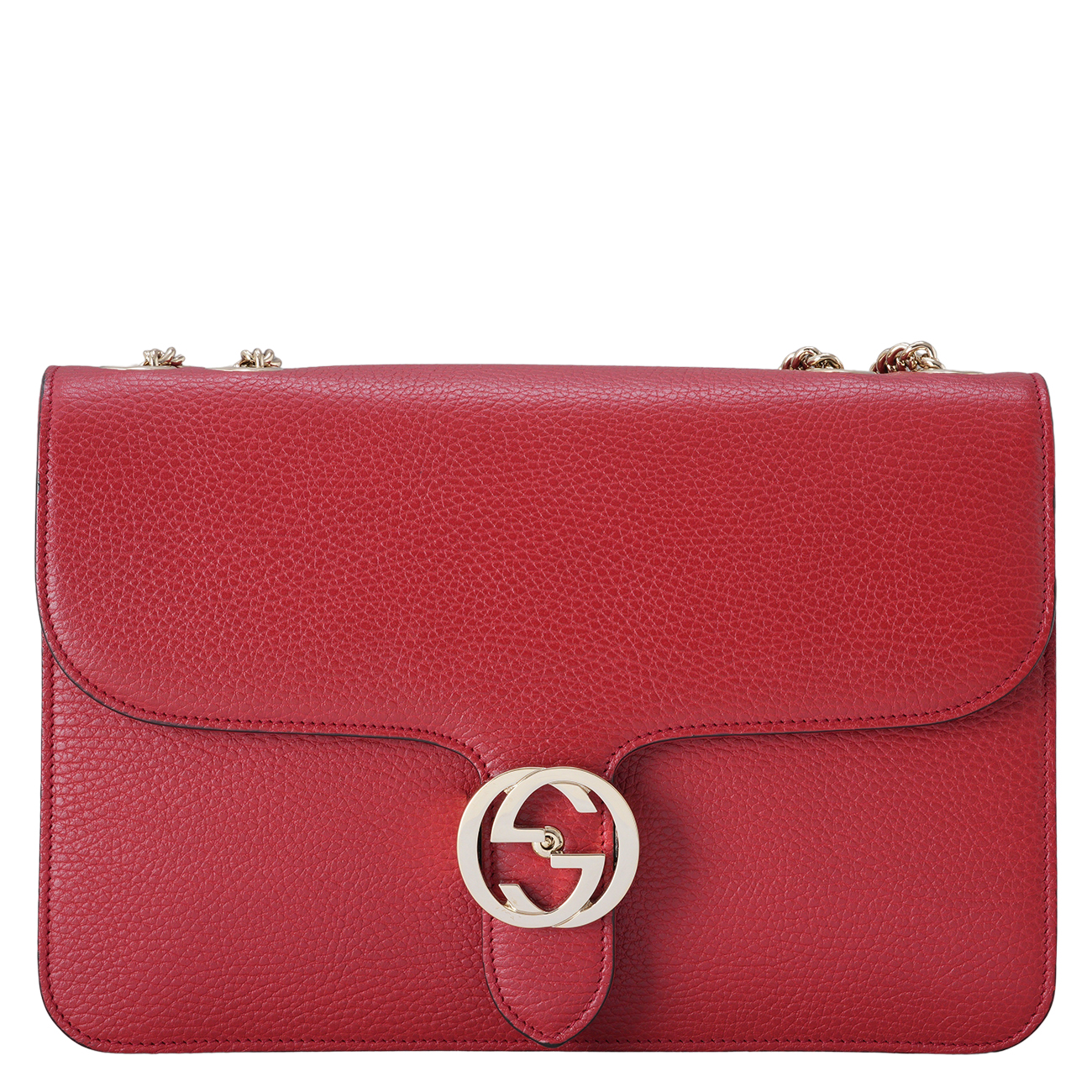 GUCCI(USED)구찌 510303 인터로킹 GG 체인 숄더백