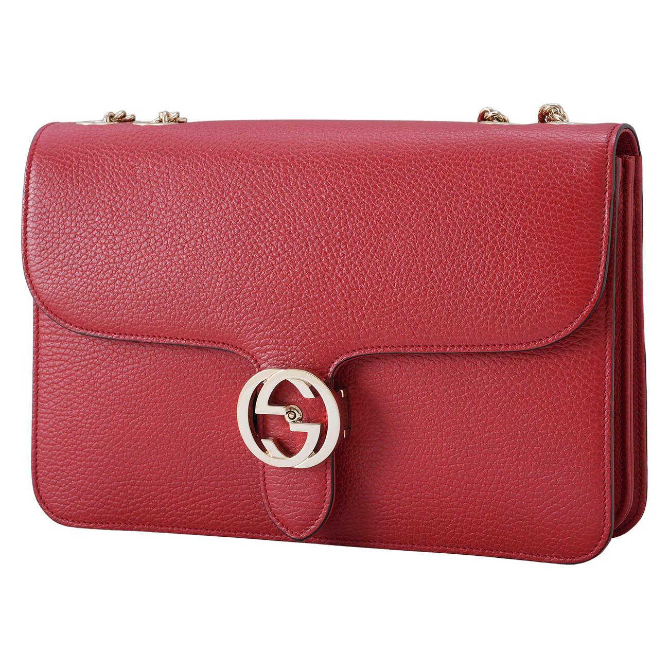 GUCCI(USED)구찌 510303 인터로킹 GG 체인 숄더백