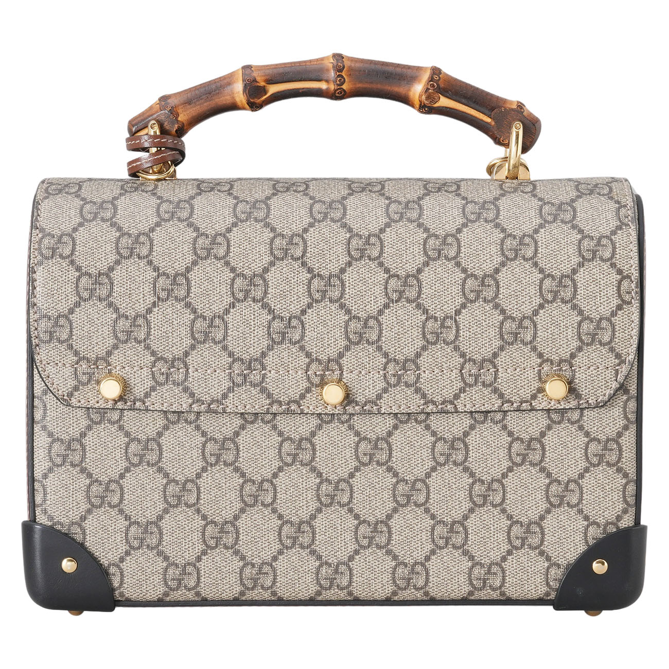 GUCCI(USED)구찌 603221 패드락 뱀부 탑핸들 숄더백