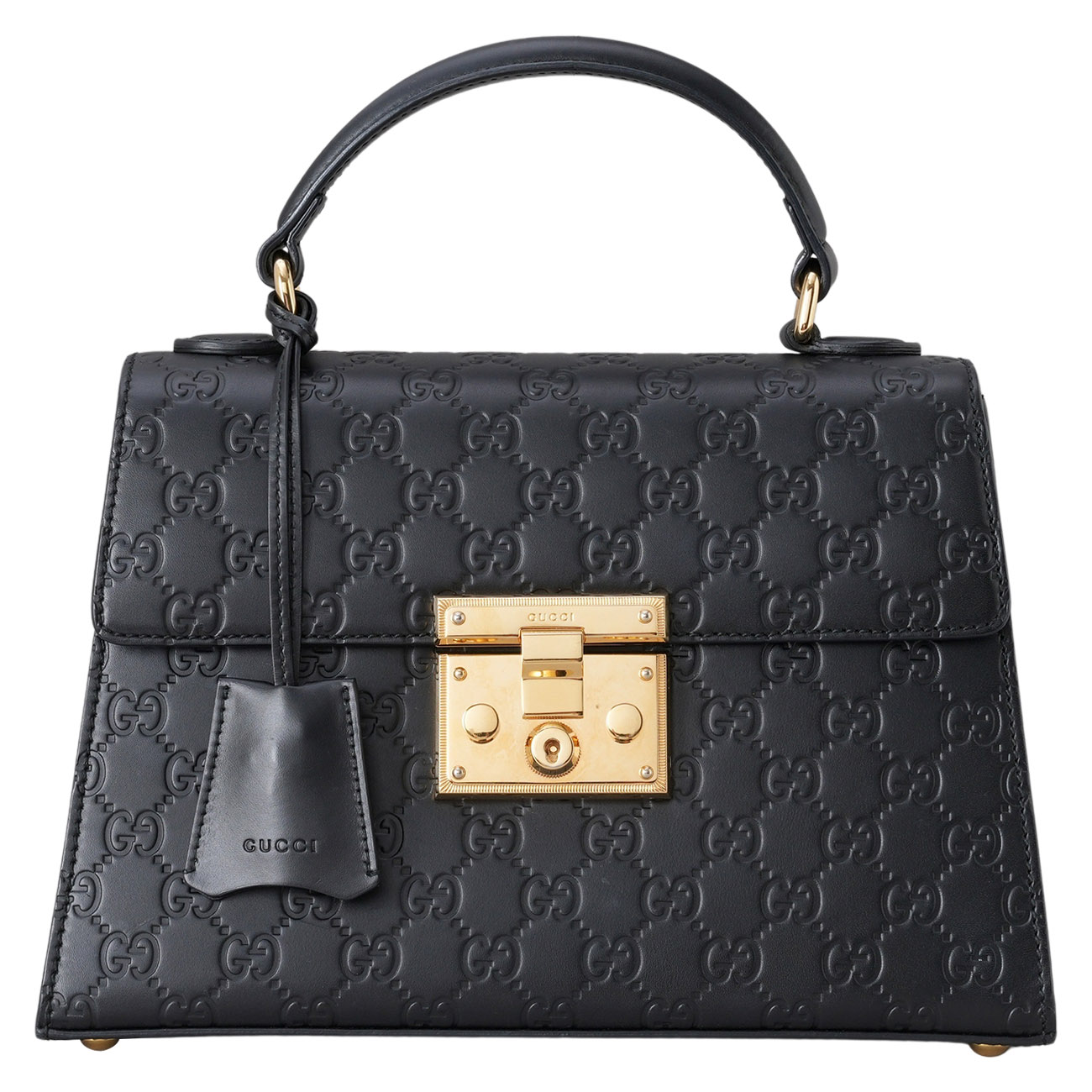 GUCCI(USED)구찌 453188 시마 패드락 탑핸들 숄더백