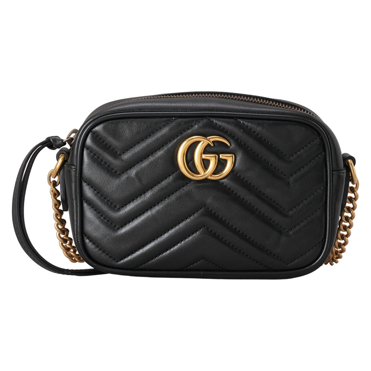 GUCCI(USED)구찌 448065 GG마몽 마틀라세 미니 카메라백