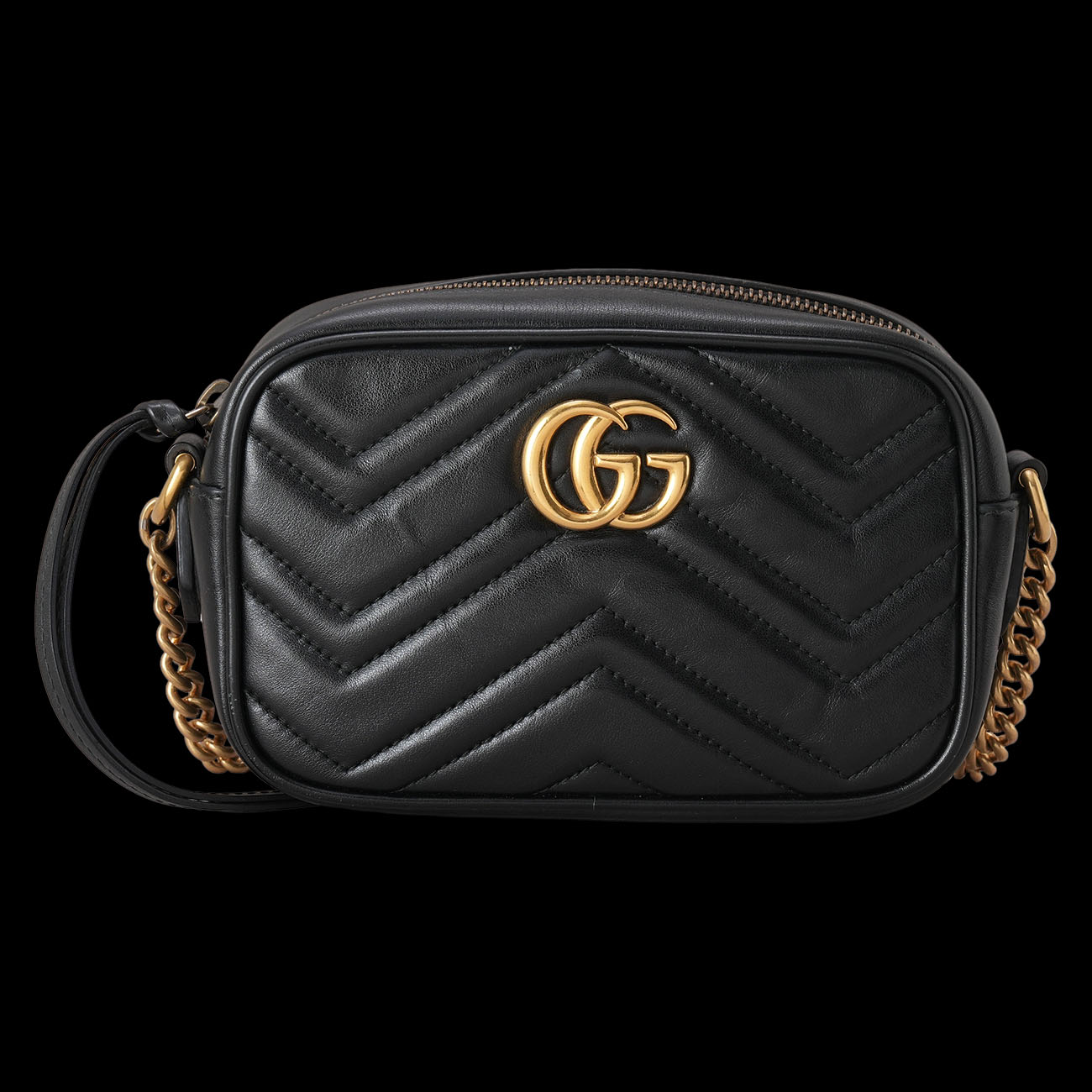 GUCCI(USED)구찌 448065 GG마몽 마틀라세 미니 카메라백