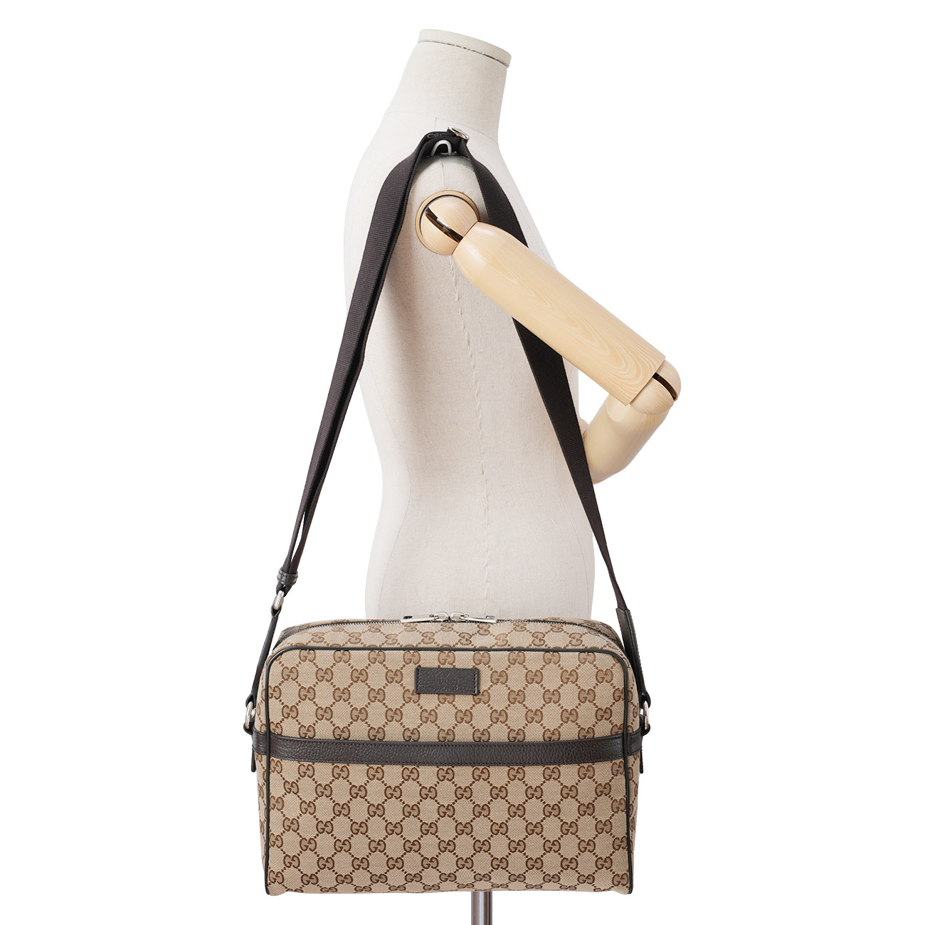 GUCCI(USED)구찌 449173 GG 수프림 캔버스 크로스백