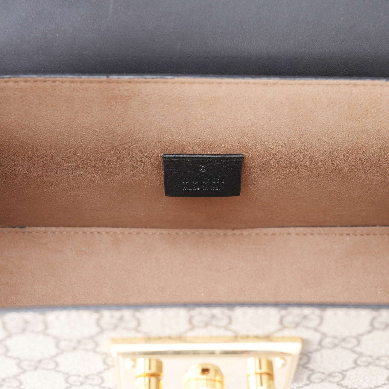 GUCCI(USED)구찌 603221 패드락 뱀부 탑핸들 숄더백