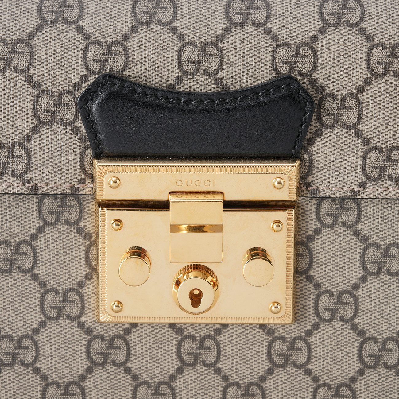 GUCCI(USED)구찌 603221 패드락 뱀부 탑핸들 숄더백