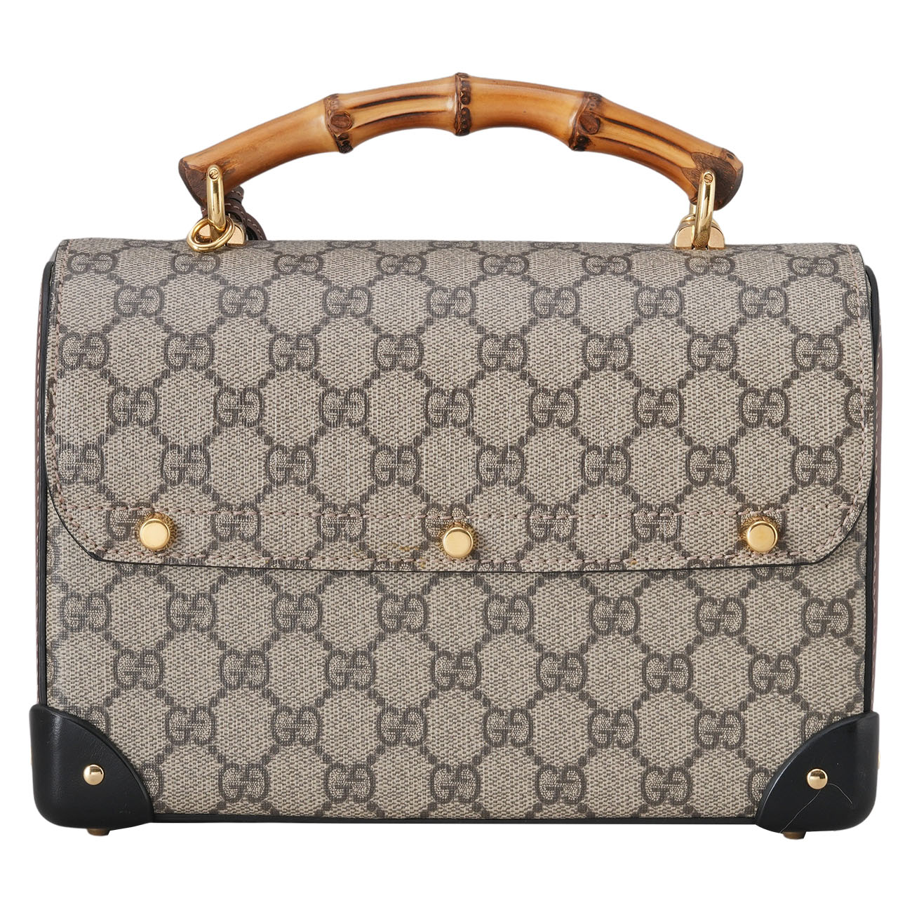 GUCCI(USED)구찌 603221 패드락 뱀부 탑핸들 숄더백