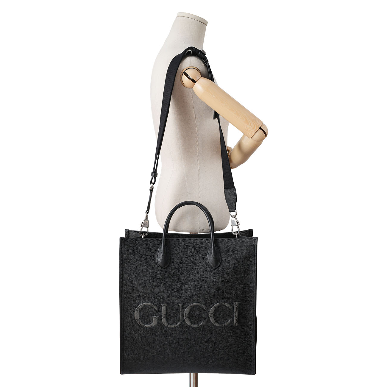 GUCCI(USED)구찌 770975 로고 레더 토트백