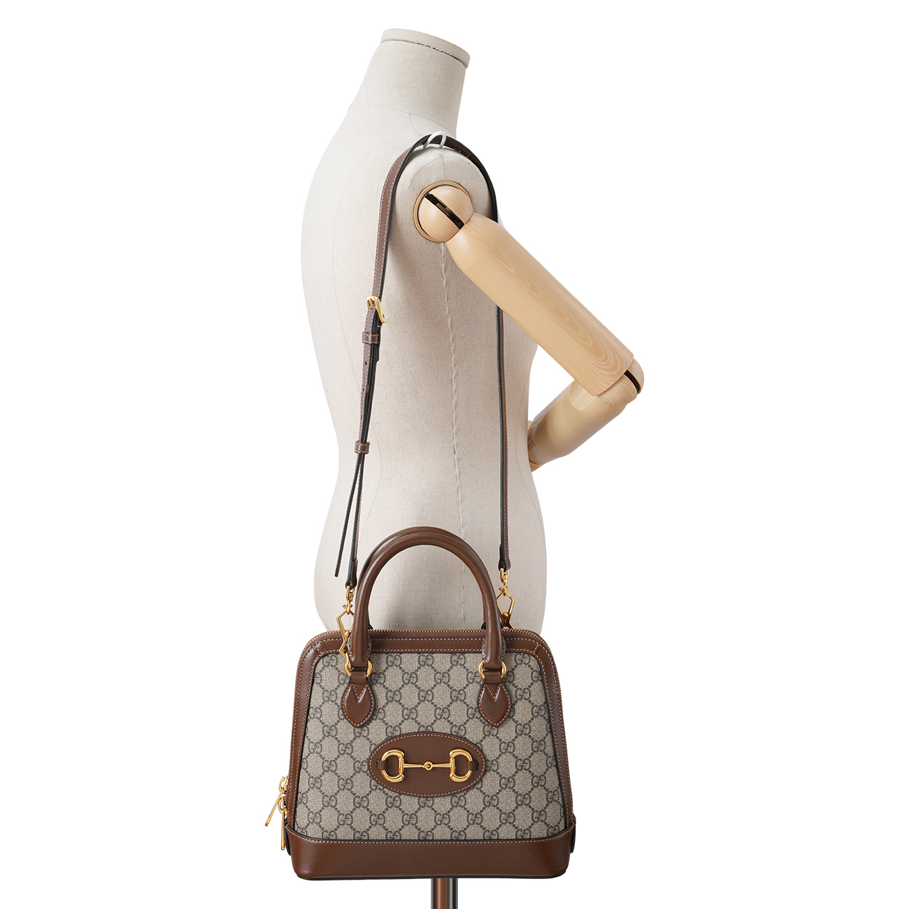 GUCCI(USED)구찌 621220 홀스빗 1955 탑핸들 숄더백 브라운