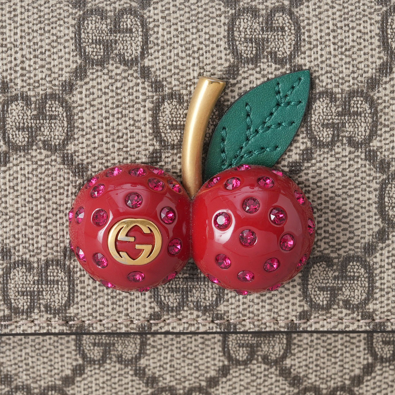 GUCCI(USED)구찌 481291 GG수프림 체리 미니 체인백