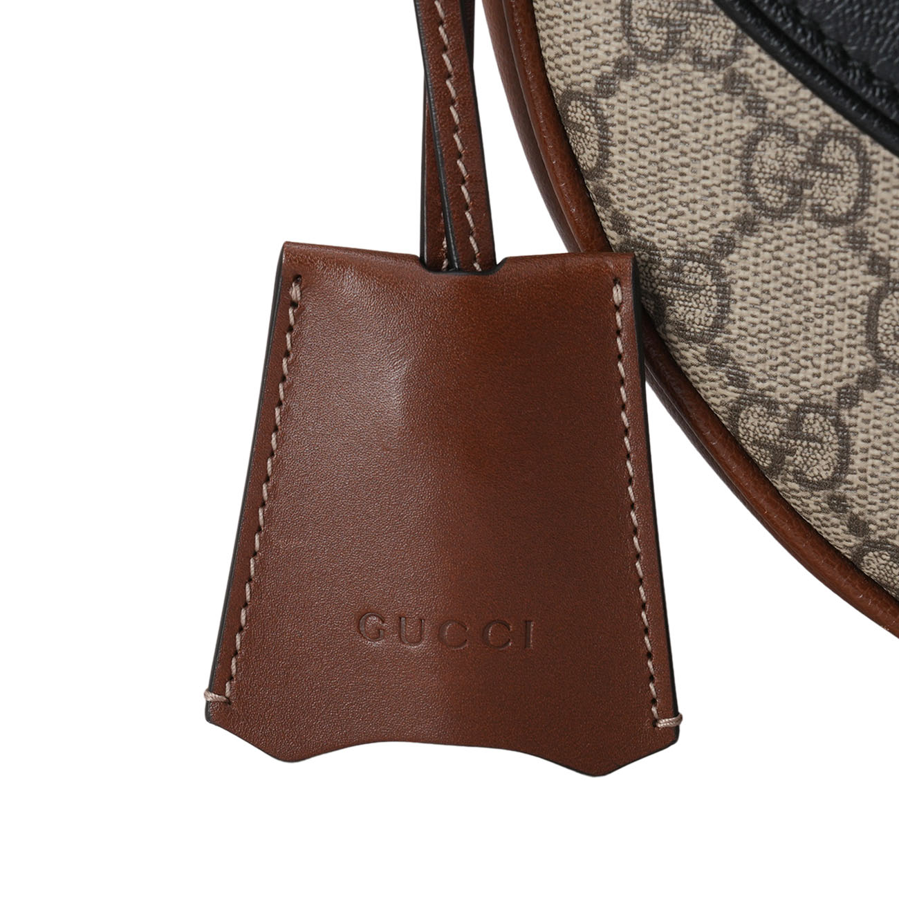 GUCCI(USED)구찌 644524 GG수프림 패드릭 하프문 숄더백