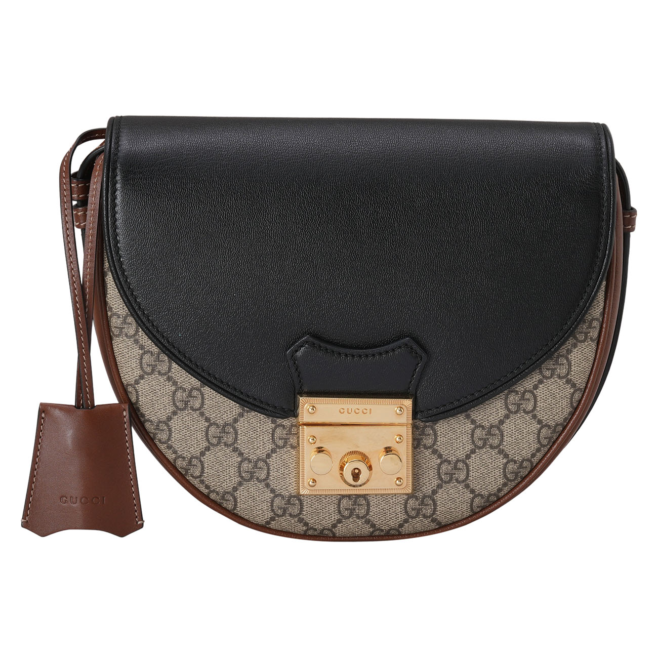 GUCCI(USED)구찌 644524 GG수프림 패드릭 하프문 숄더백