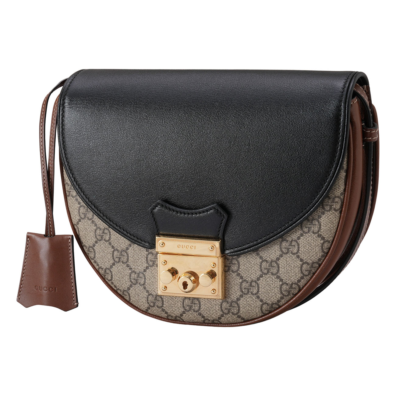GUCCI(USED)구찌 644524 GG수프림 패드릭 하프문 숄더백