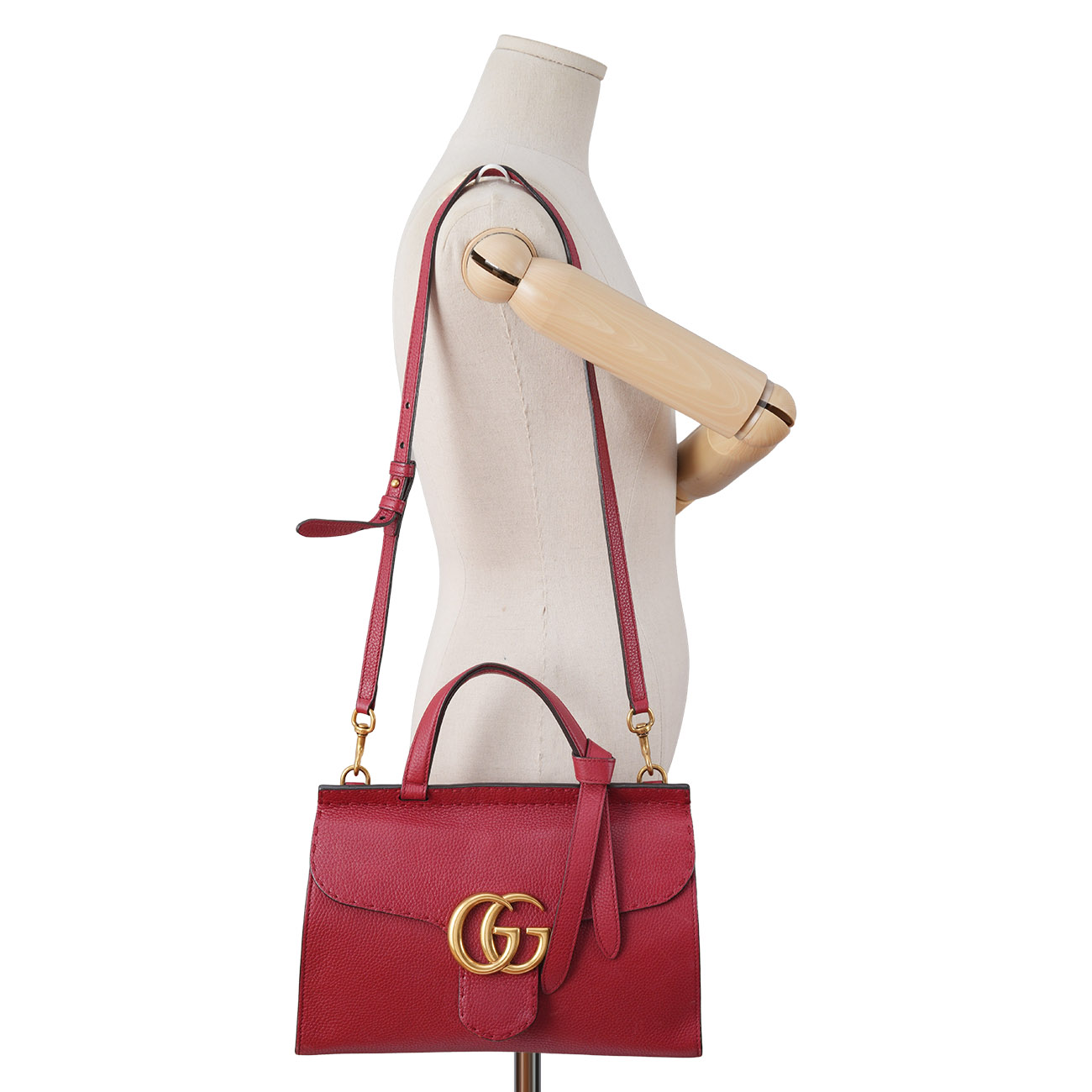 GUCCI(USED)구찌 421890 GG마몽 탑핸들 숄더백