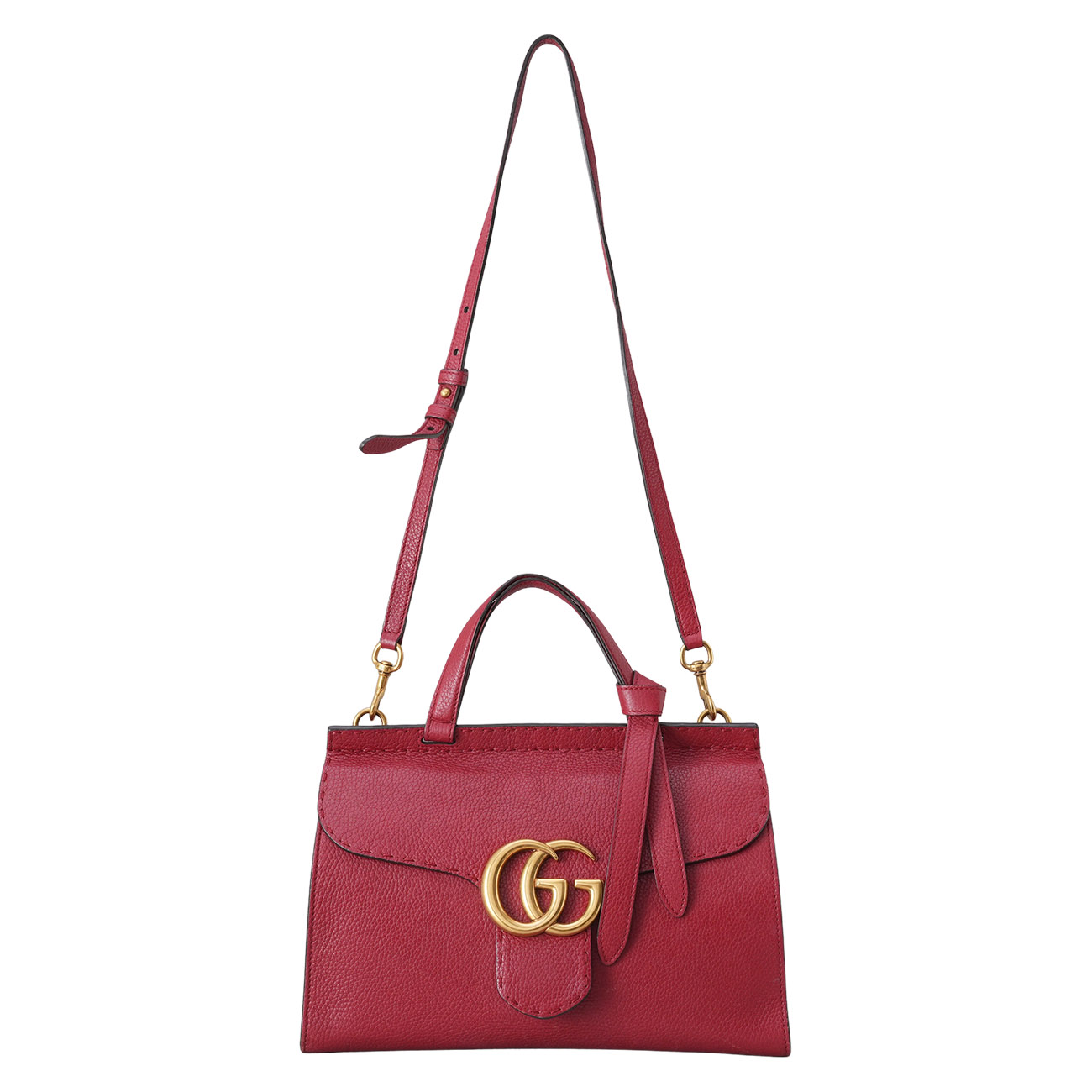 GUCCI(USED)구찌 421890 GG마몽 탑핸들 숄더백