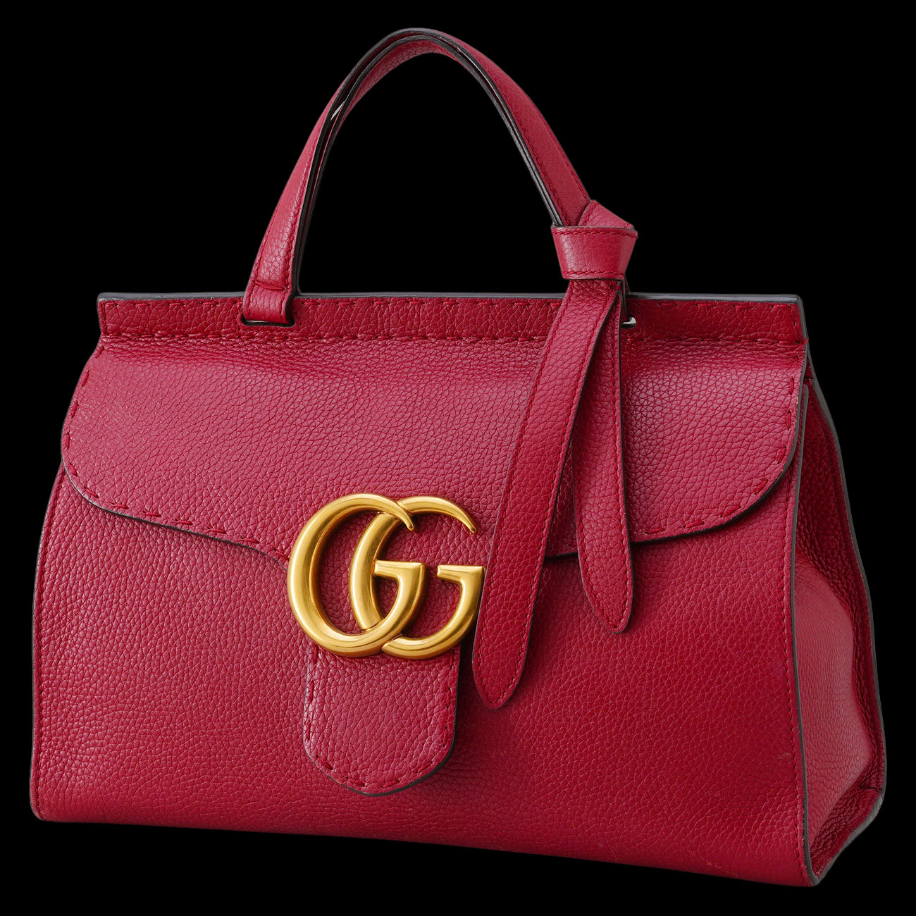 GUCCI(USED)구찌 421890 GG마몽 탑핸들 숄더백
