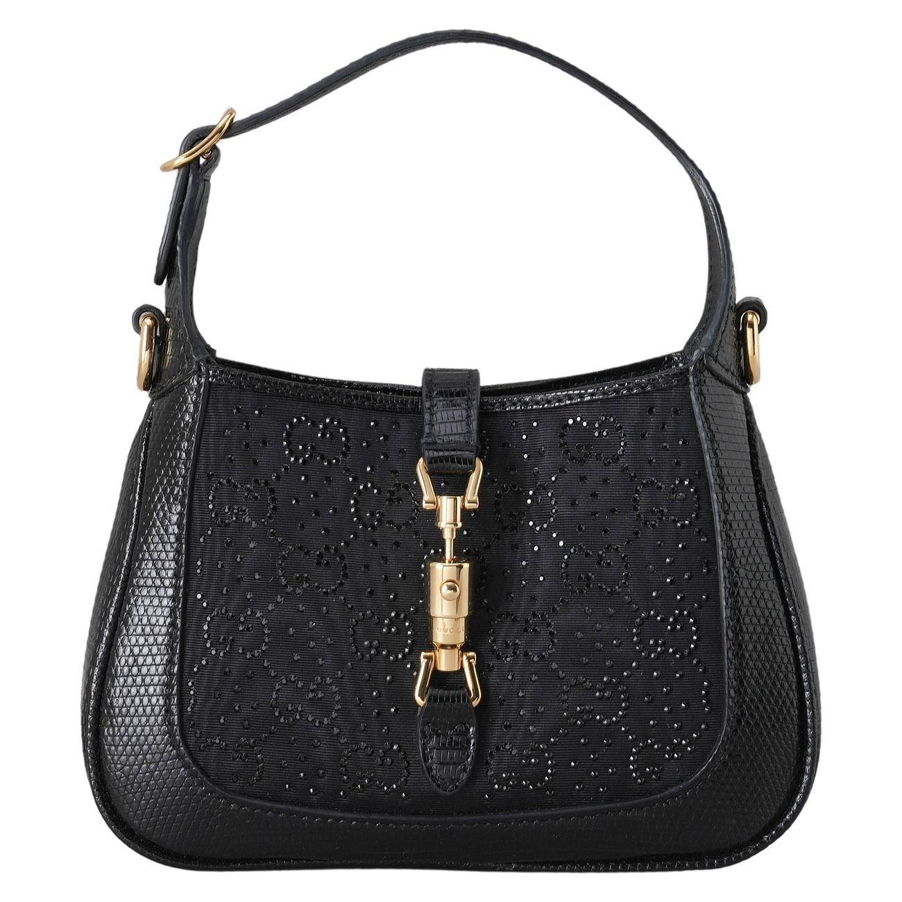 GUCCI(USED)구찌 675799 크리스탈 리자드 재키 1961 호보 미니