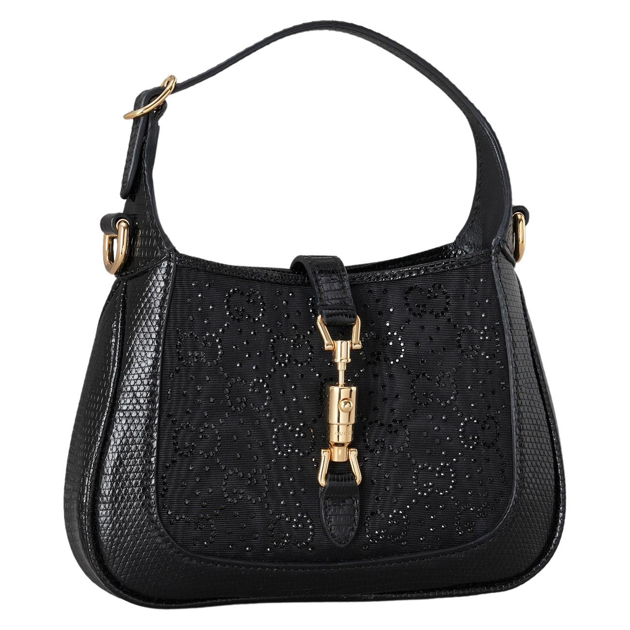 GUCCI(USED)구찌 675799 크리스탈 리자드 재키 1961 호보 미니