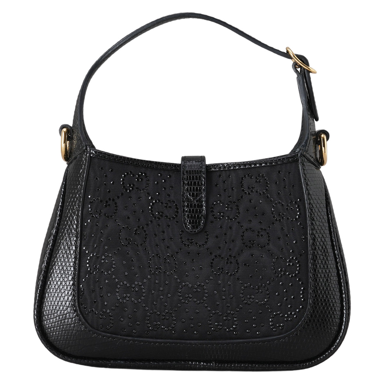GUCCI(USED)구찌 675799 크리스탈 리자드 재키 1961 호보 미니